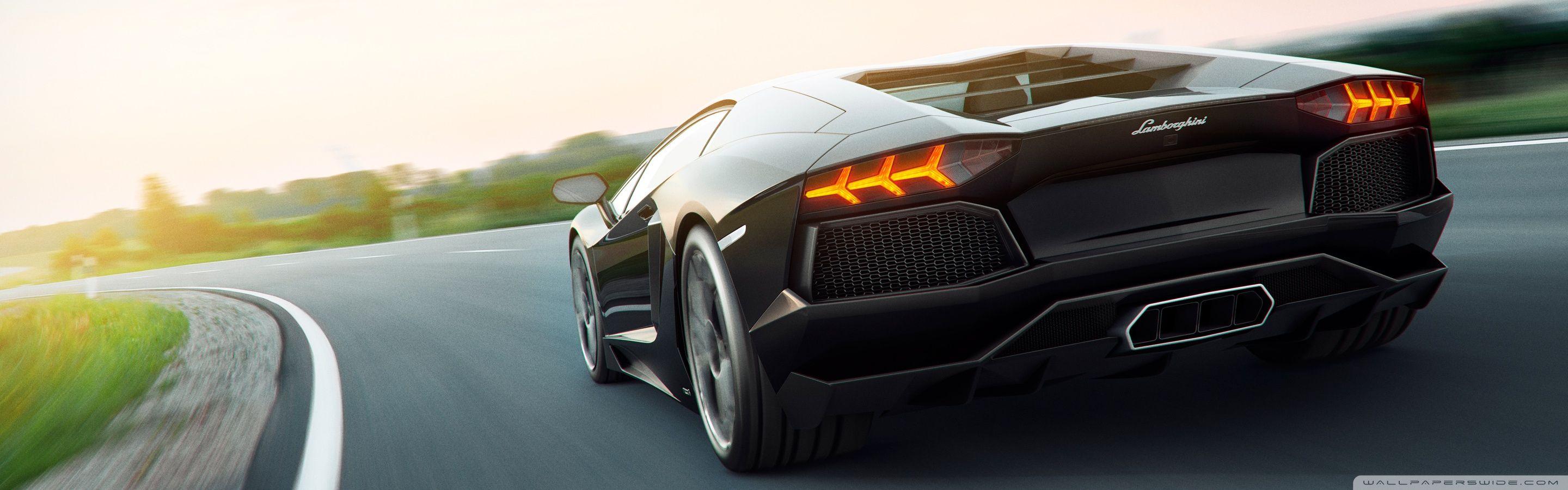 2880x900 Lamborghini Aventador Art ❤ 4K HD Desktop Wallpaper for 4K Ultra HD
