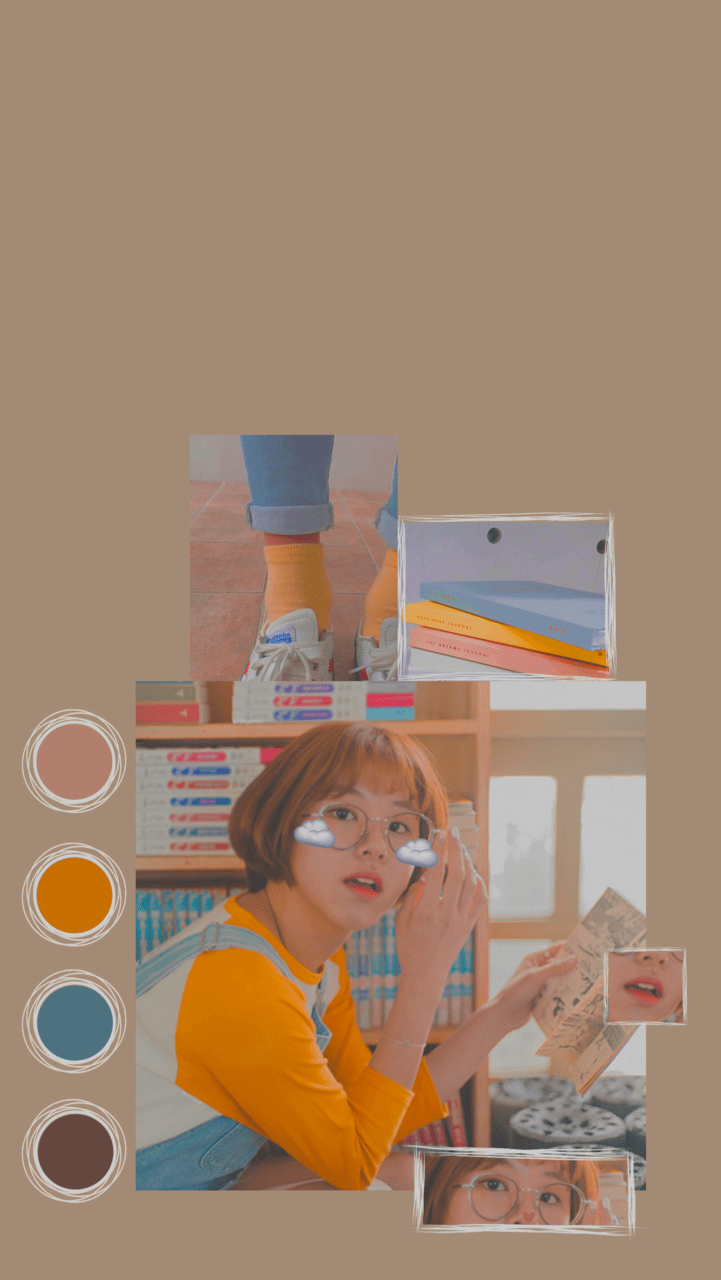 721x1280 twice chaeyoung soft lcokscreen cream aesthetic kpop tumblr