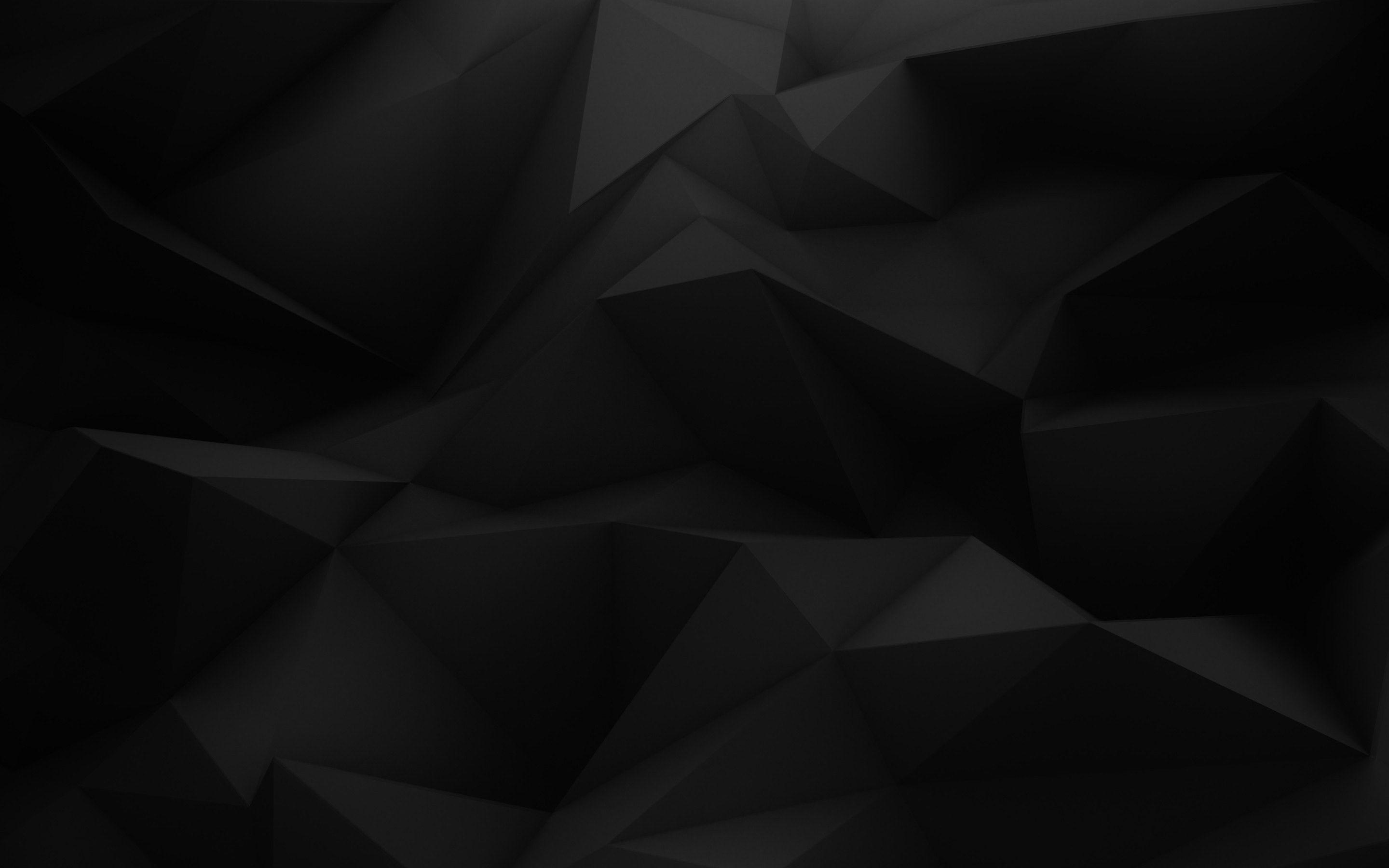2880x1800 Dark Abstract Black Low Poly 2048x1152 Resolution HD 4k Wallpaper, Image, Background, Photo and Picture