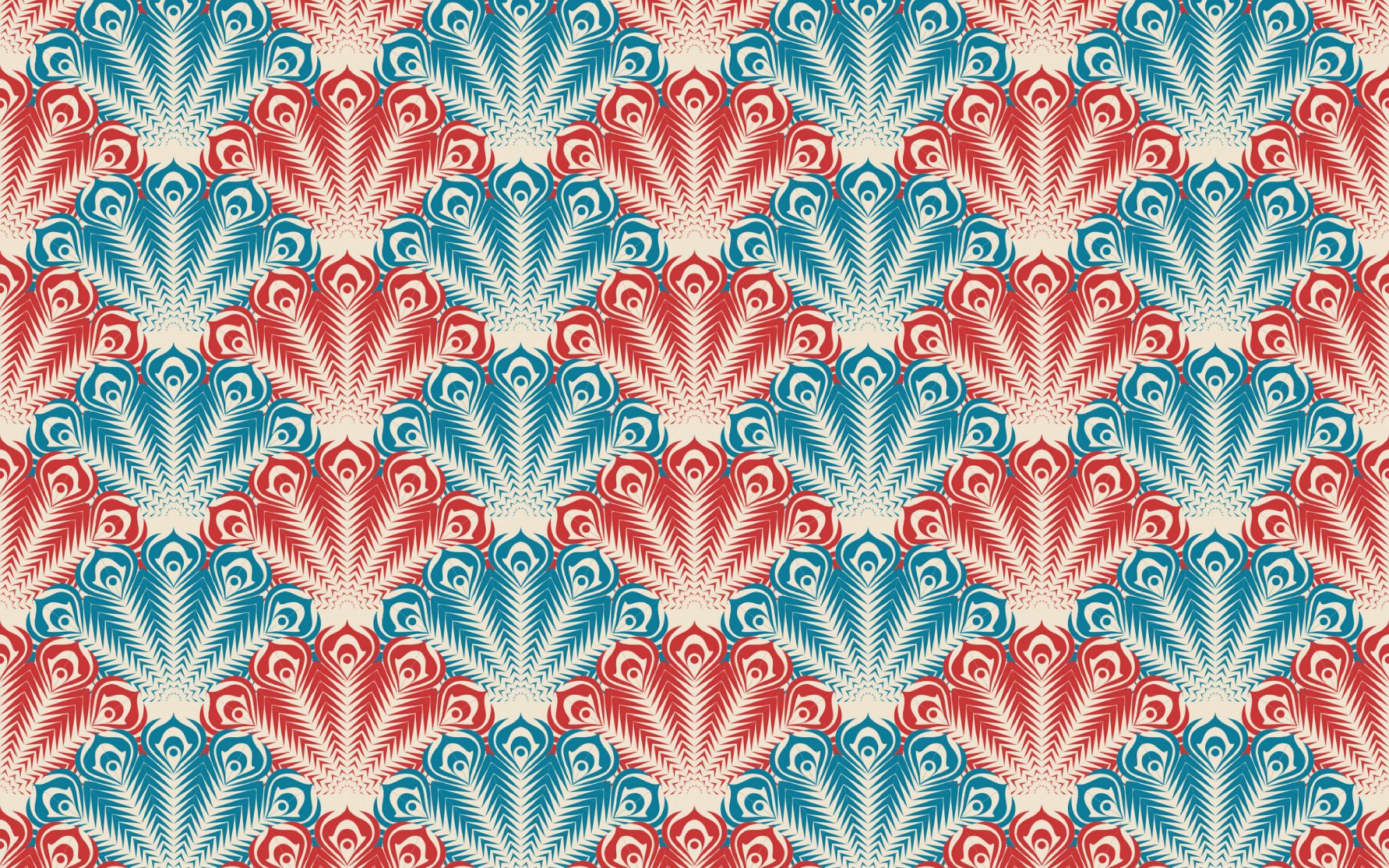 2880x1800 Download wallpaper colorful damask pattern, colorful background, vintage floral pattern, colorful vintage background, floral patterns, background with flowers, colorful retro background, floral vintage pattern, vintage background for desktop
