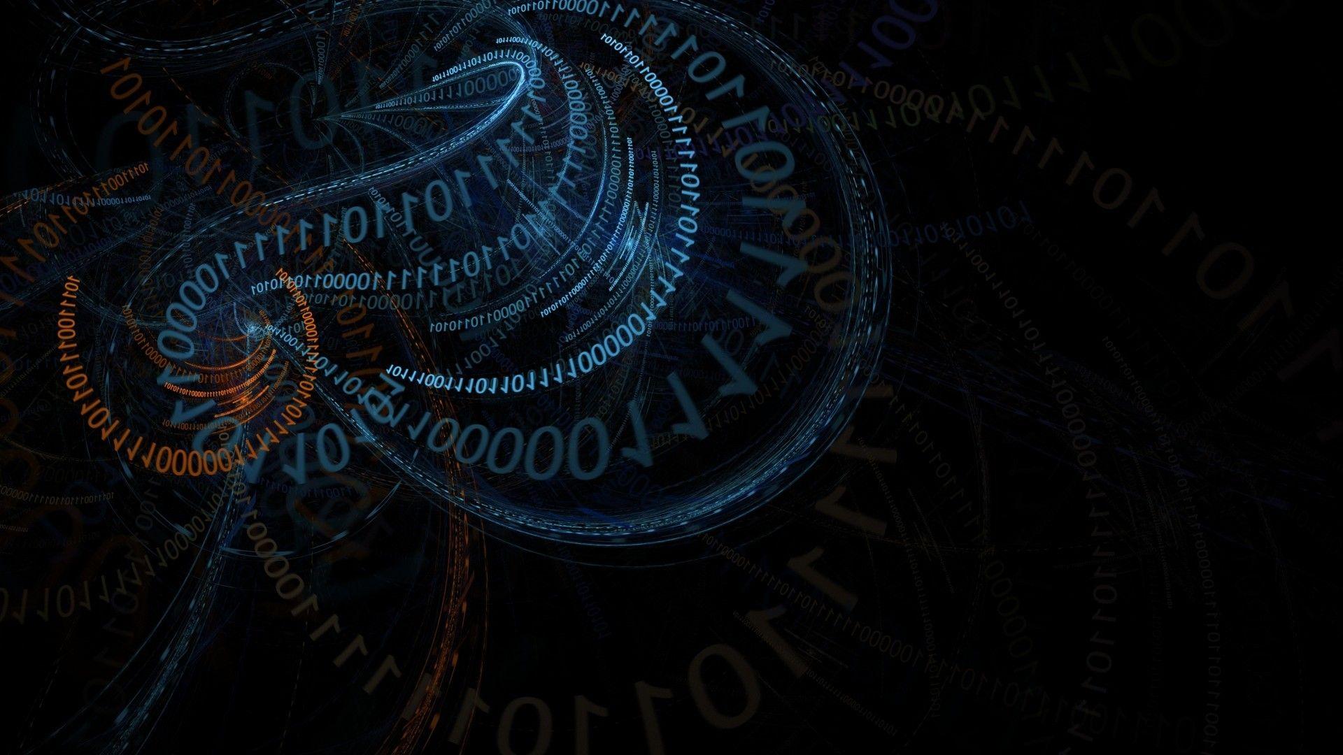 1920x1080 Photo Wallpaper Abstract, Wallpaper, Blue, Neon, Numbers, Wallpaper Dark HD Wallpaper