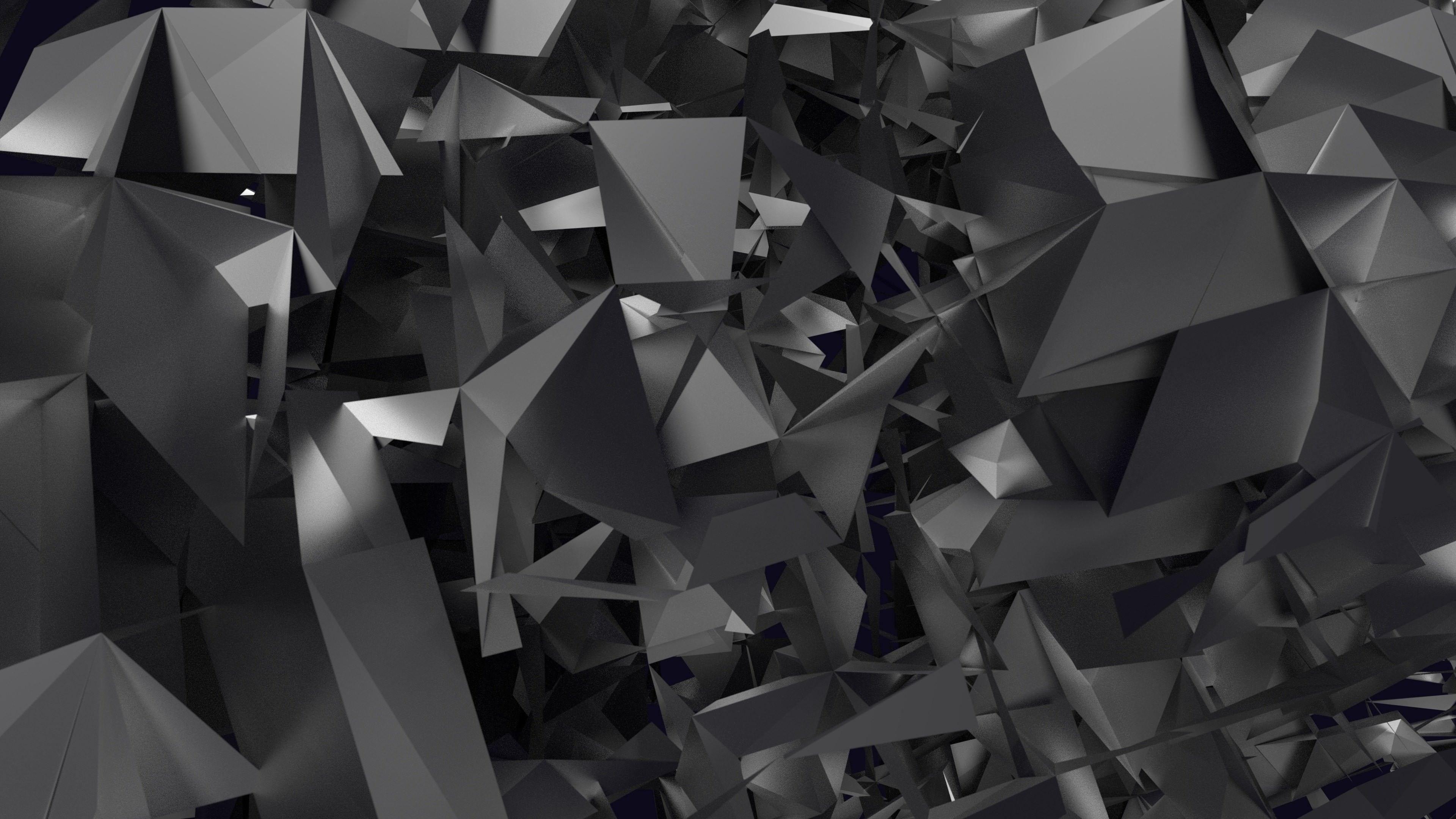 3840x2160 Geometry 3D Wallpaper
