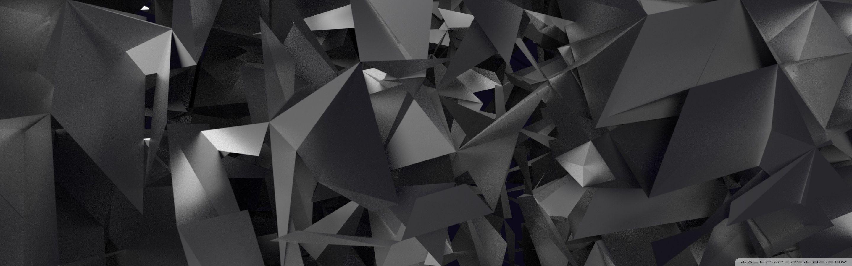 2880x900 Geometric Shapes Art ❤ 4K HD Desktop Wallpaper for • Wide & Ultra