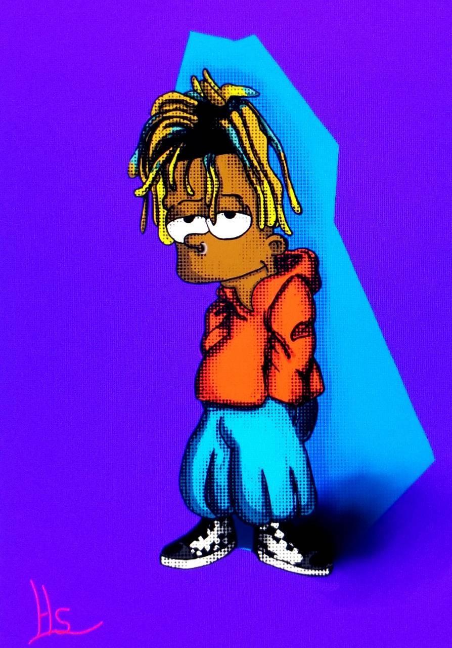 894x1280 Juice Wrld Cartoon Wallpaper Phone