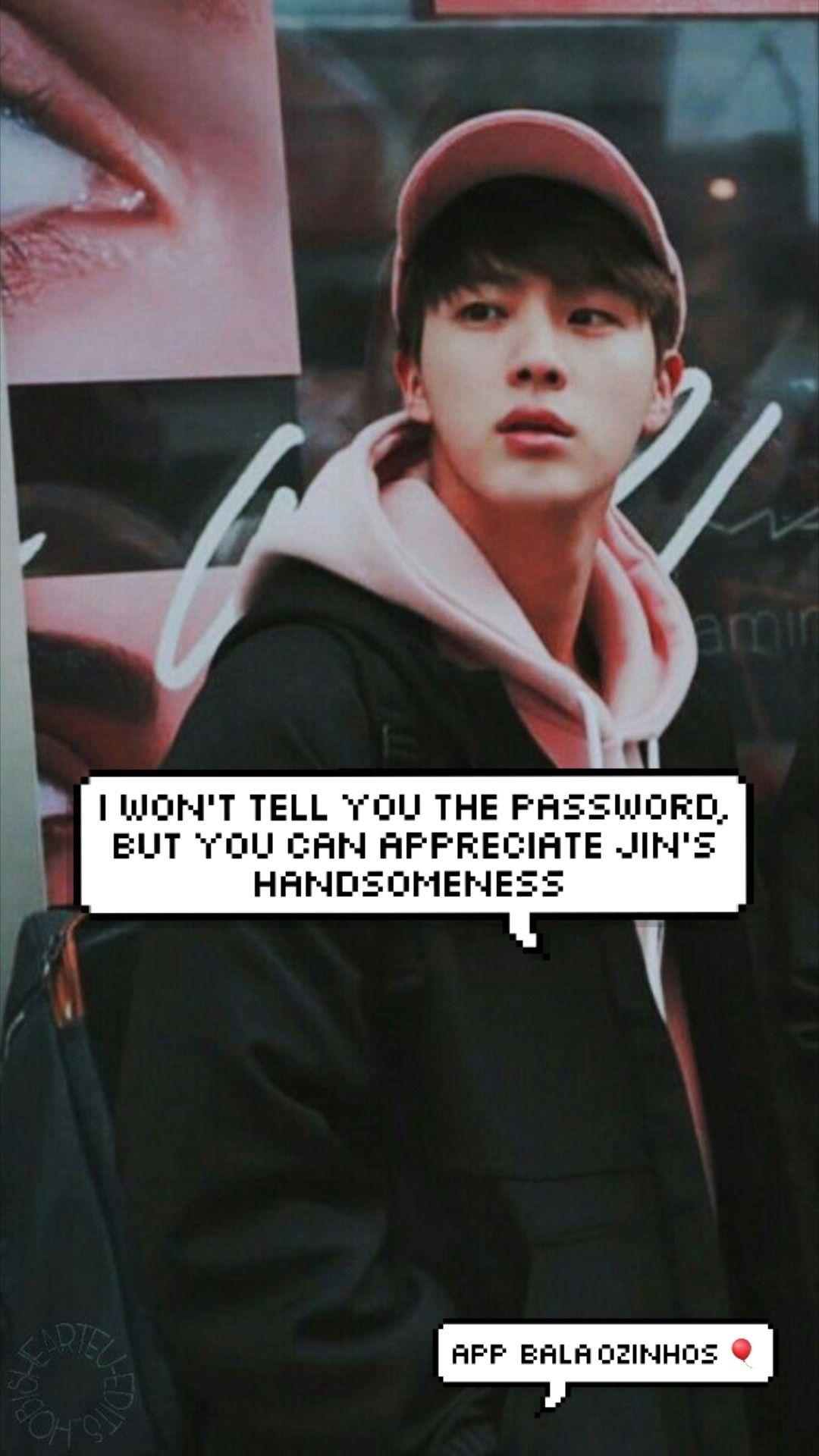 1080x1920 Jin Lookscreen by meee lol. Dont touch my phone wallpaper, Bts face, Bts wallpaper
