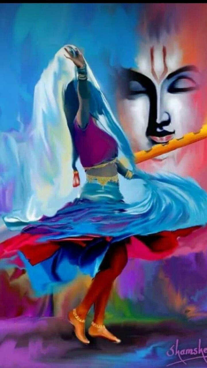 720x1280 Krishna Painting Wallpaper