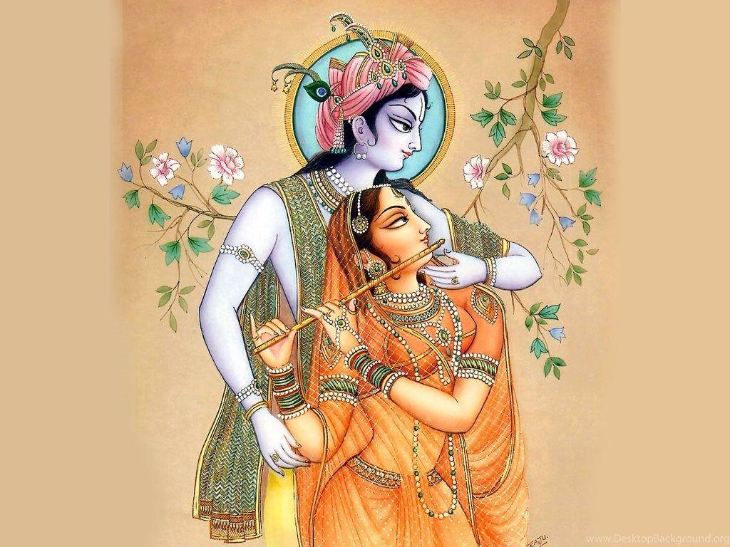 1024x768 FREE Download Lord Radha Krishna Wallpaper Desktop Background