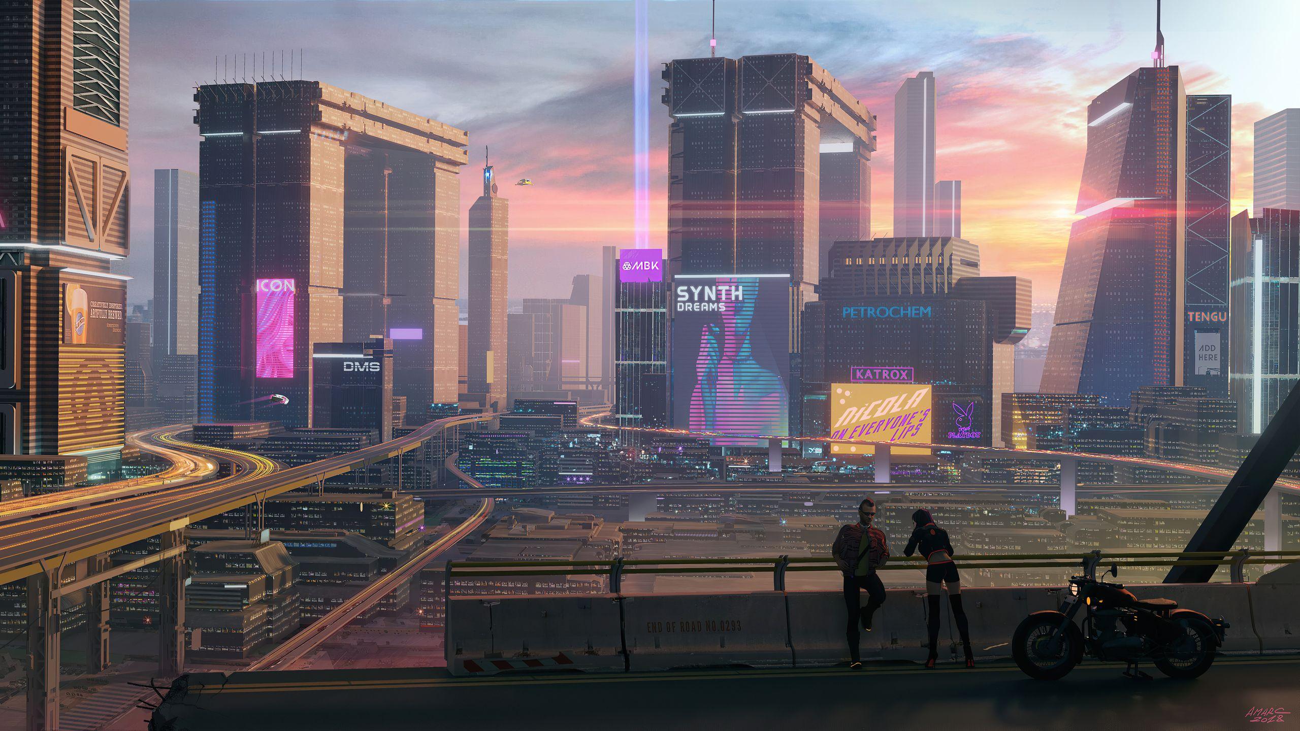 2560x1440 Cyberpunk 2077 Sunset Over Night City 1440P Độ phân giải HD Hình nền 4k, Hình ảnh, Bối cảnh, Hình ảnh và Hình ảnh