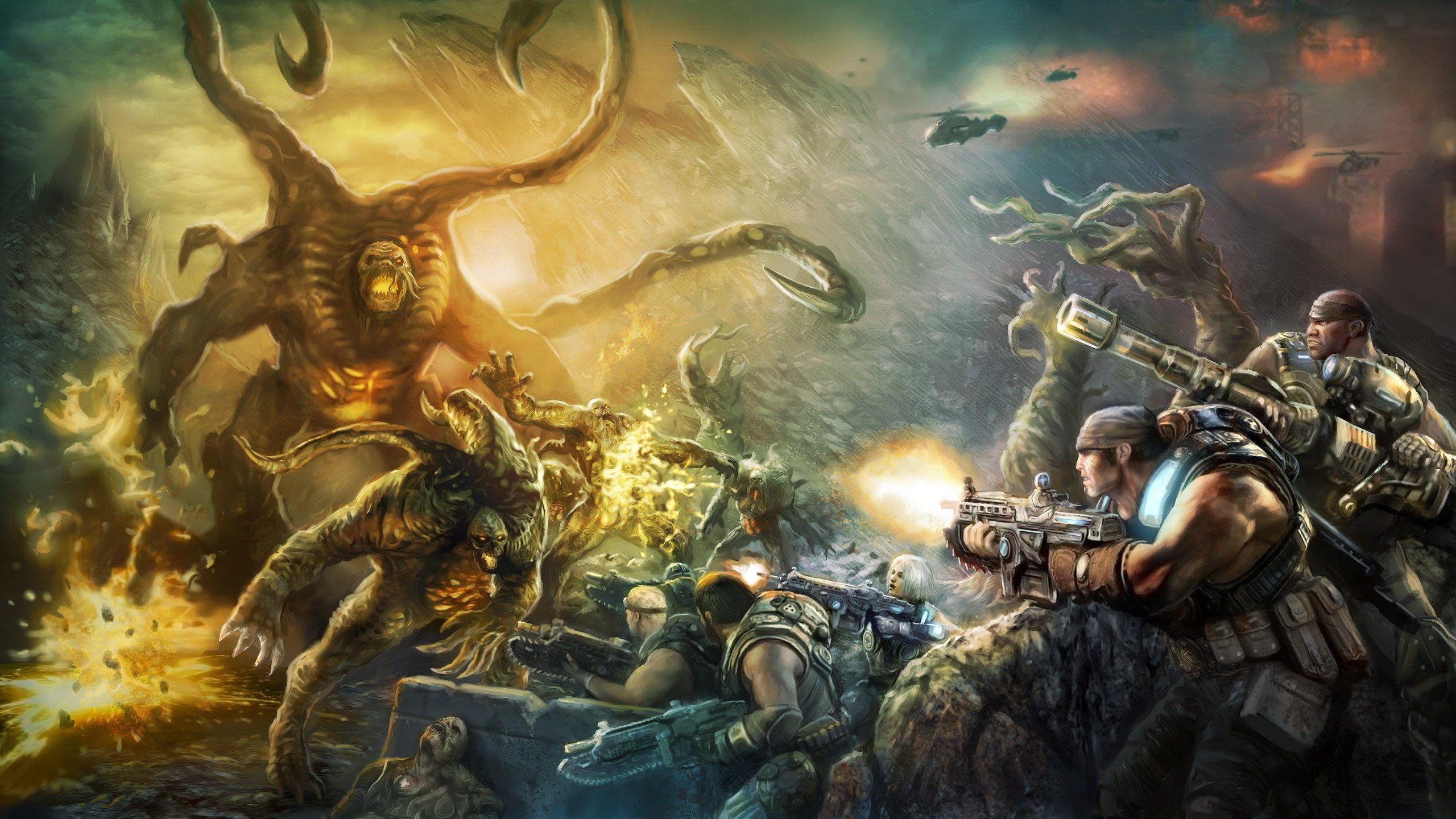2560x1440 Free Screensaver Gears Of War Wallpaper By Worley Stevenson (2017 03 02). Gears Of War, Good Morning Sunshine, Full HD Picture