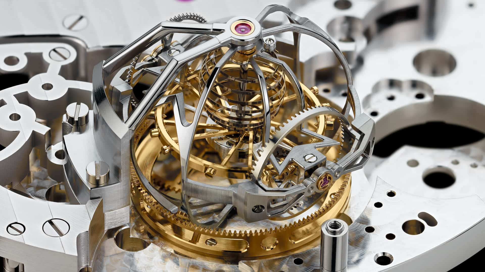 1920x1080 tourbillon with spherical balance spring in the Vacheron Constantin Reference the world's most complicated pocket watch