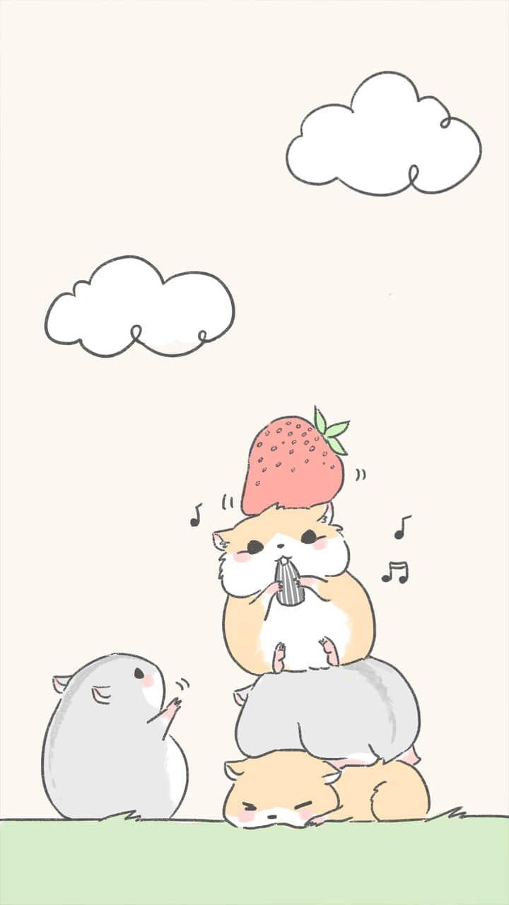 720x1280 Kawaii Hamster Wallpaper