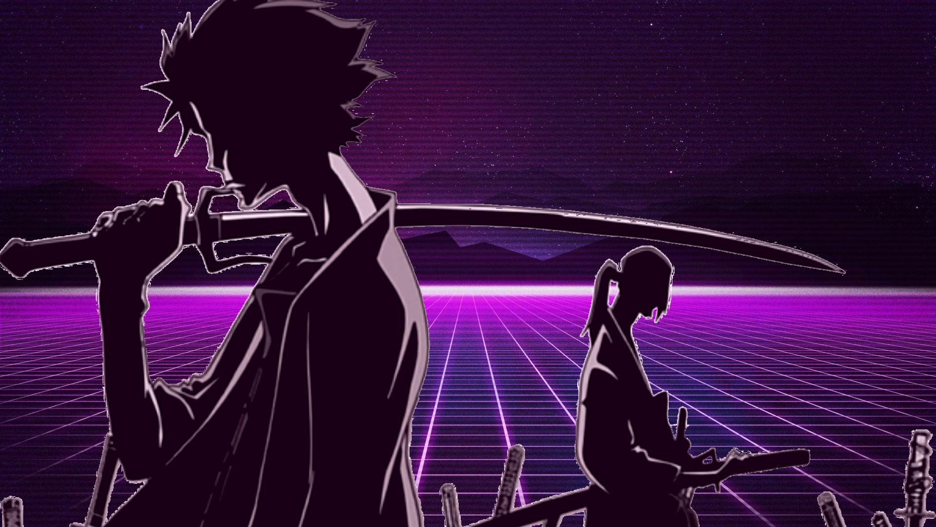 1920x1080 Samurai Champloo Vapourwave by me [1920x1080]