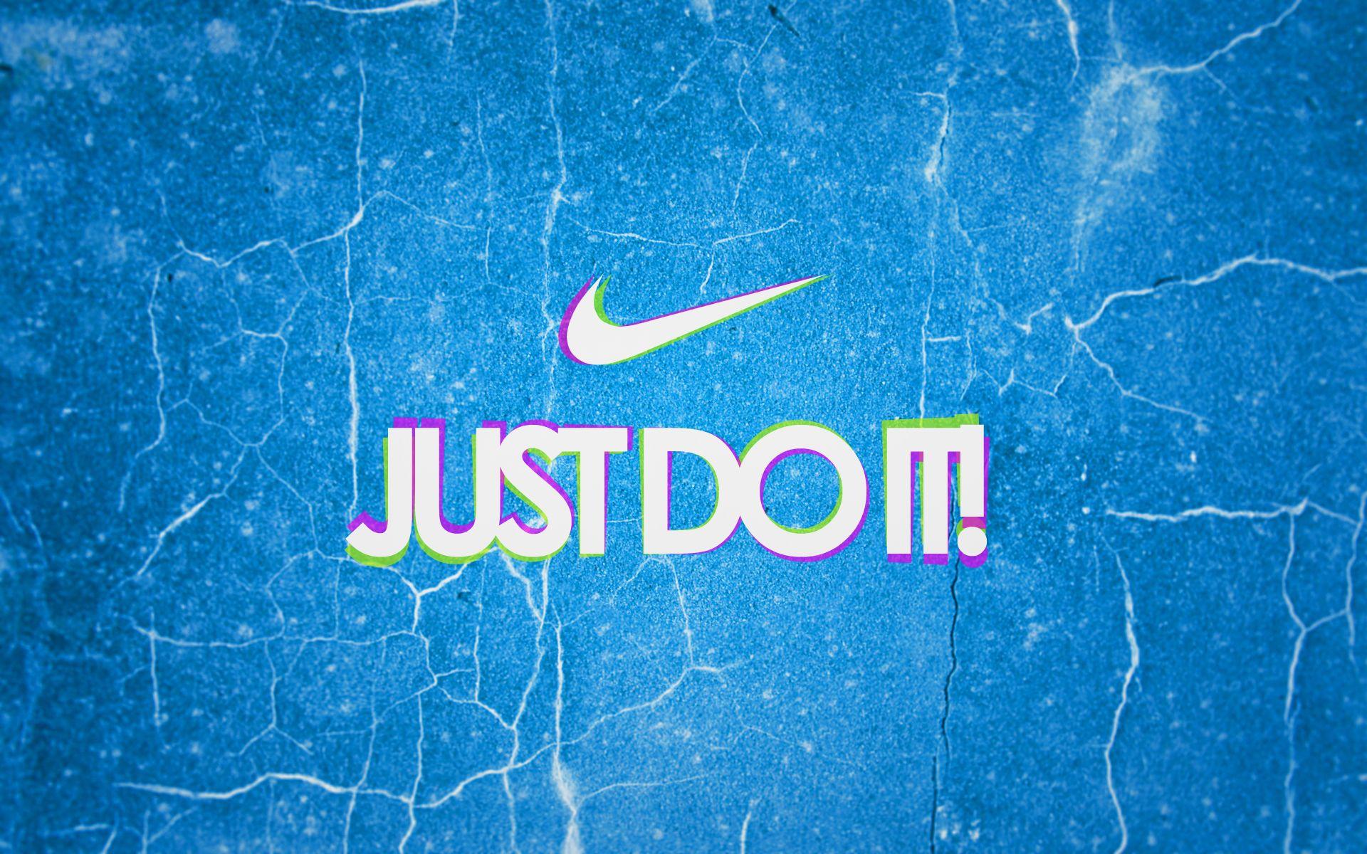 nike just do it blue