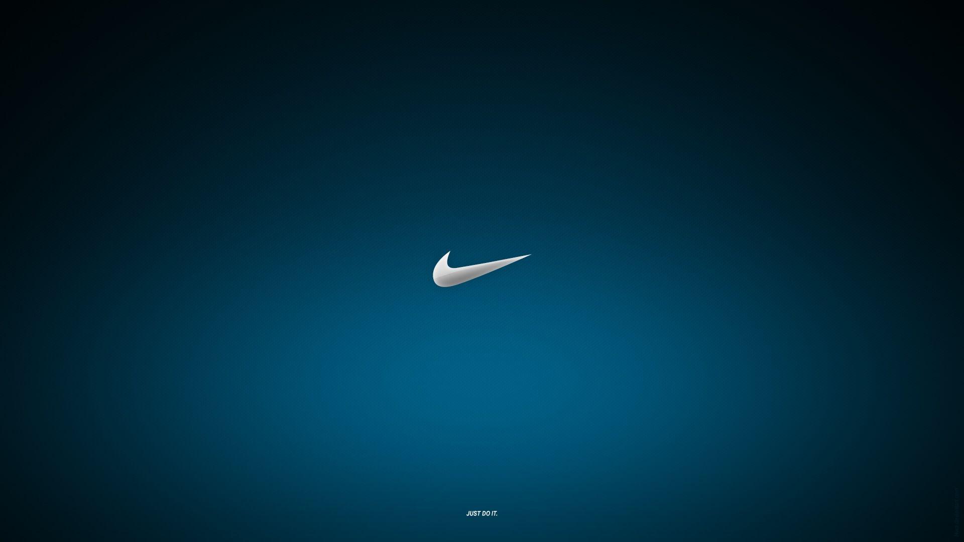 1920x1080 Blue Nike Logo Wallpaper .