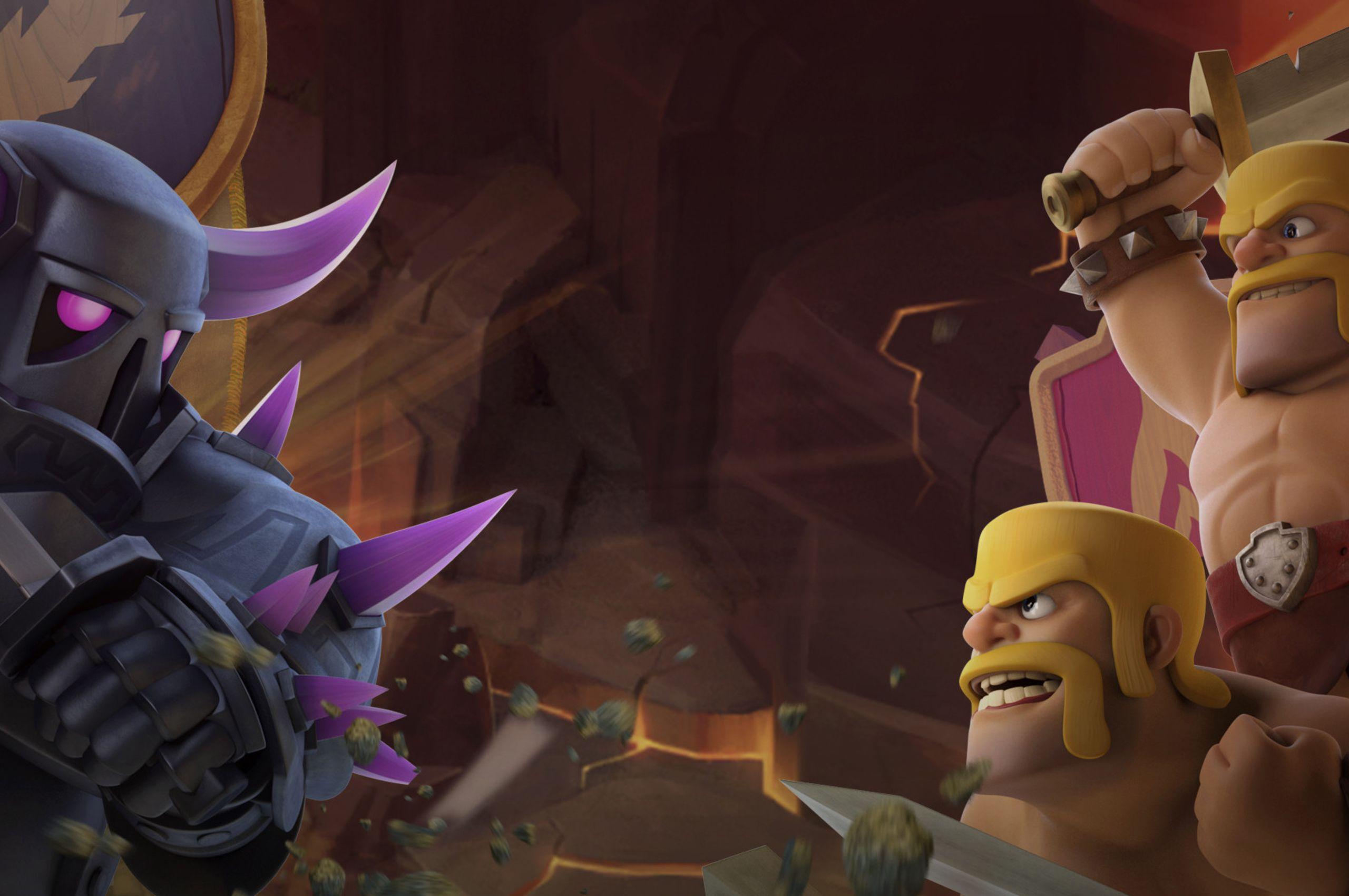 2560x1700 Barbarian Vs Pekka Clash Of Clans Chromebook Pixel HD 4k Wallpaper, Image, Background, Photo and Picture