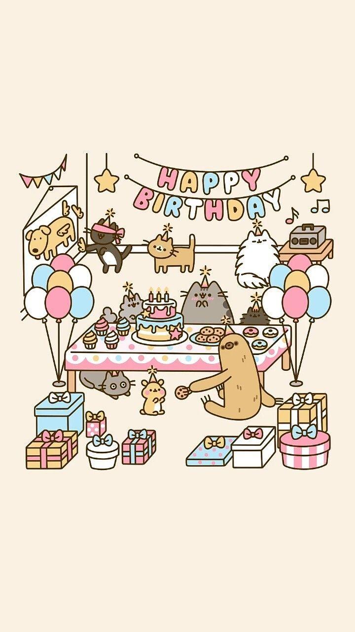 720x1280 Kawaii Birthday Wallpaper