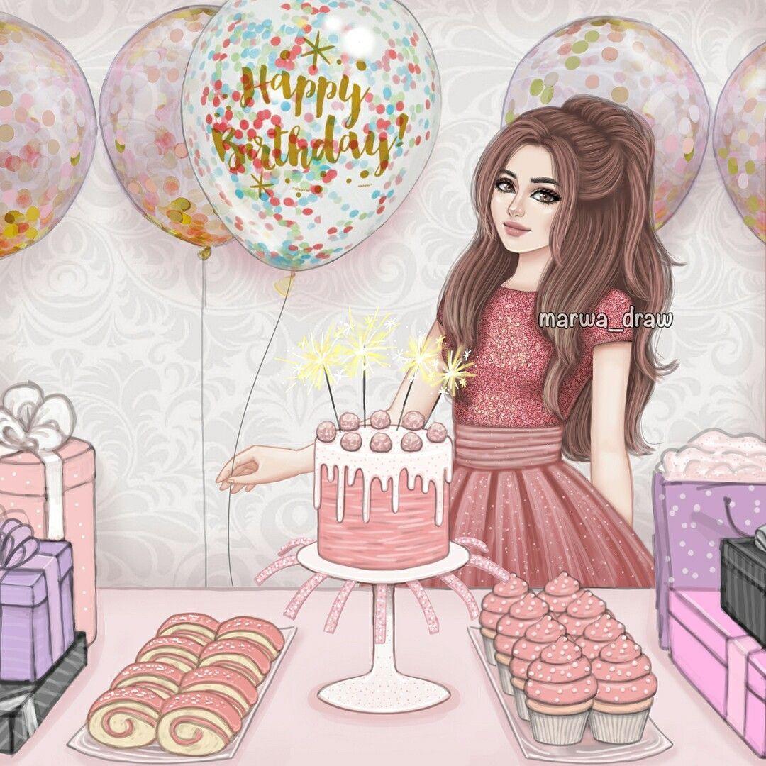 1080x1080 Boŕn Đay. Cute girl drawing, Cute cartoon girl, Cute girl wallpaper