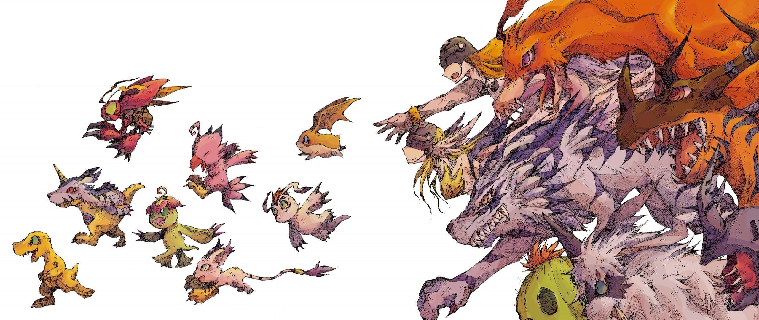 2560x1080 Digimon wallpaper HD for desktop background