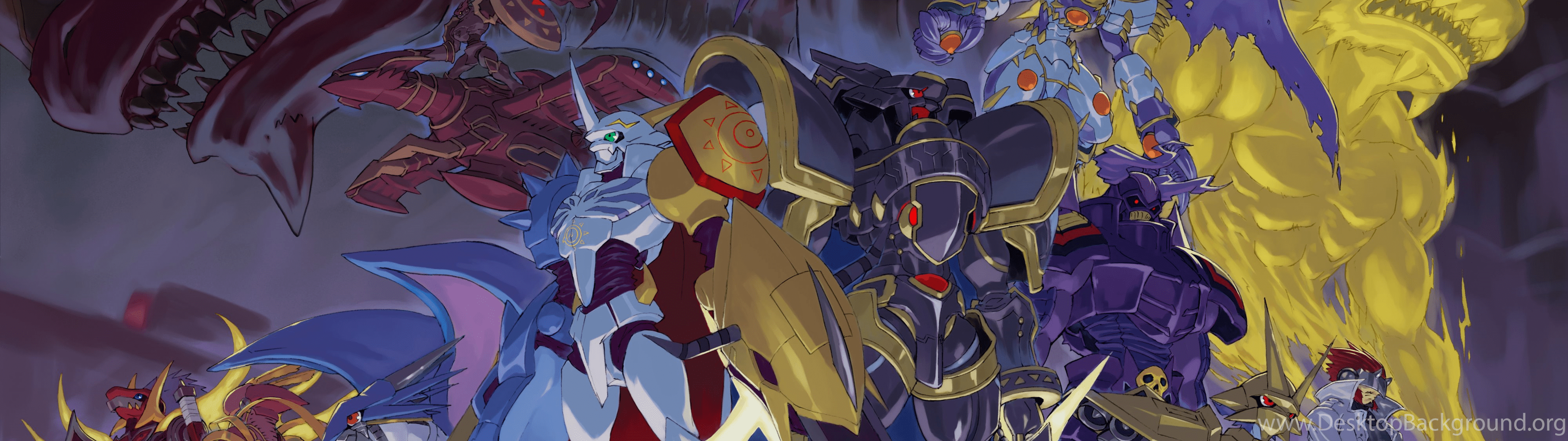 3840x1080 Digimon Wallpaper Desktop Background