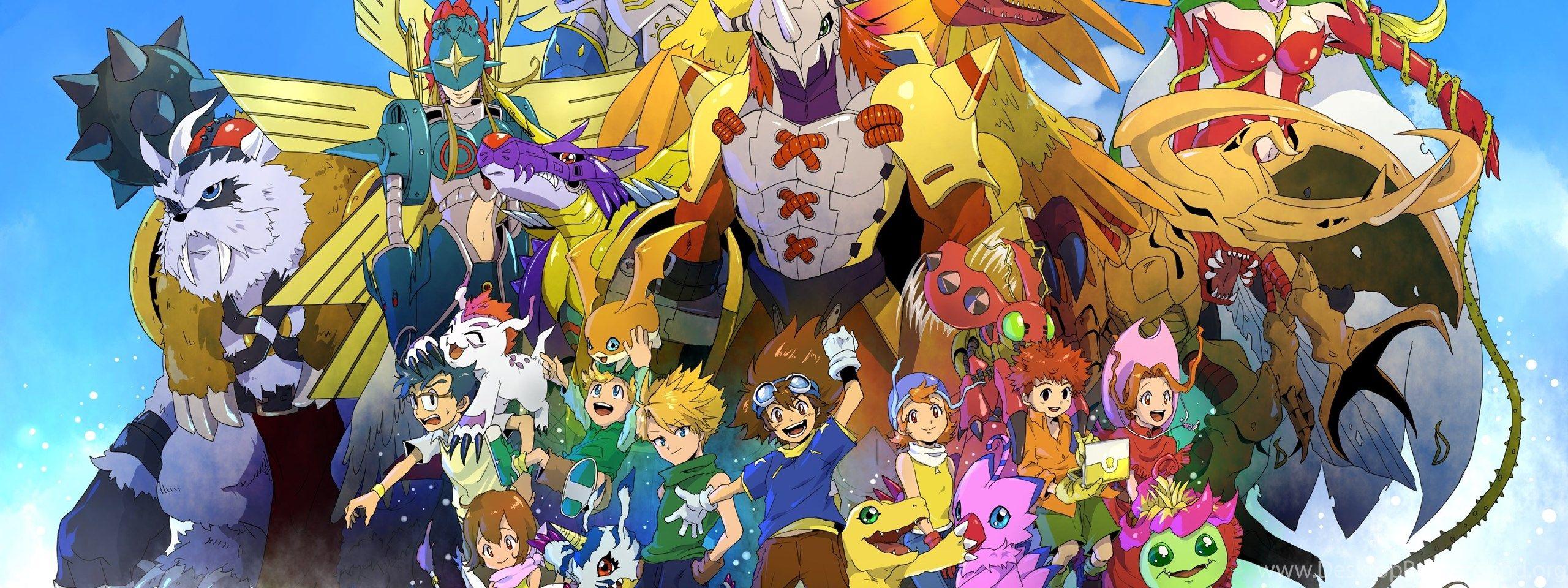 2560x960 Digimon Wallpaper Desktop Background