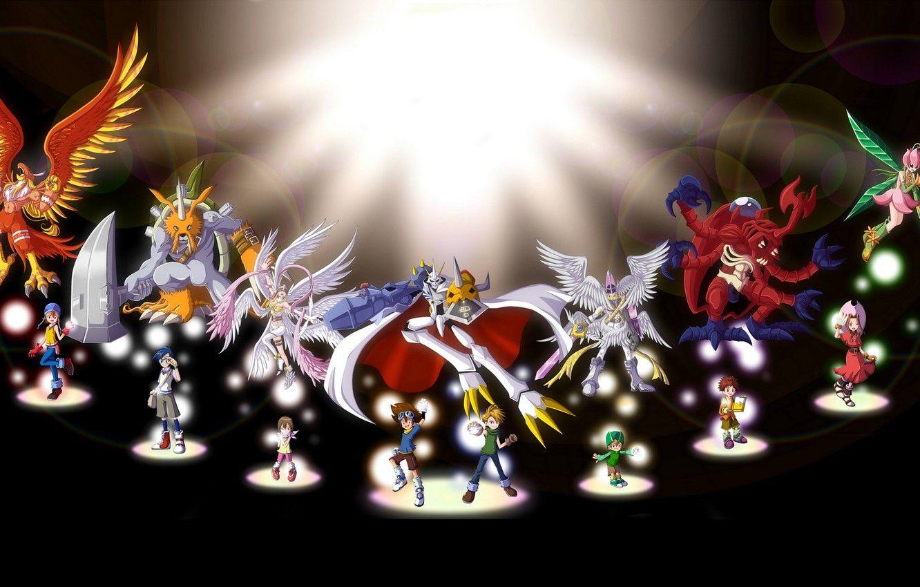 1332x850 Wallpaper anime, art, heroes, digimon adventure image for desktop, section прочее