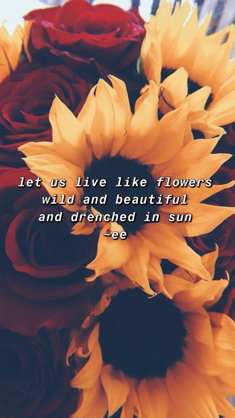 750x1334 Let us live like flowers
