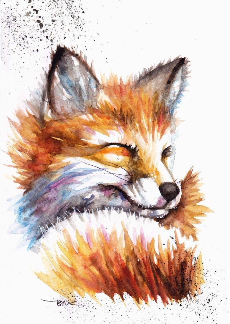 Fox Watercolor Wallpapers - Top Free Fox Watercolor Backgrounds ...