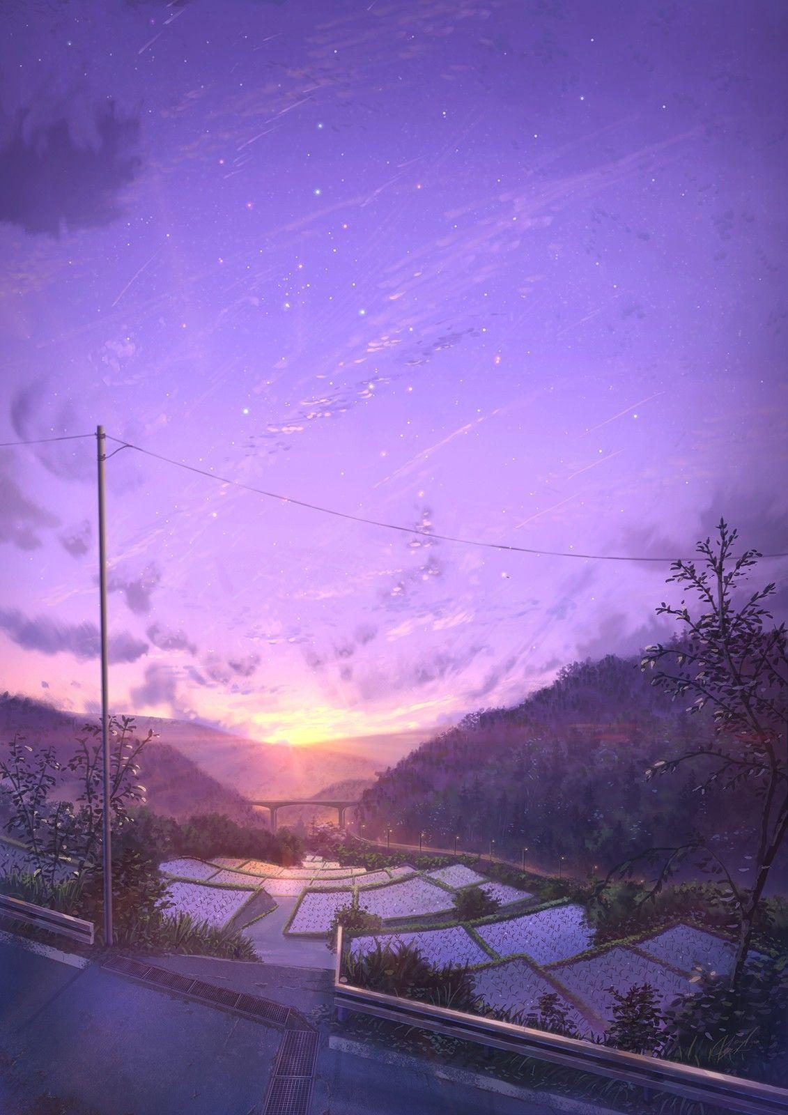 1131x1600 Anime Nature Aesthetic Wallpaper