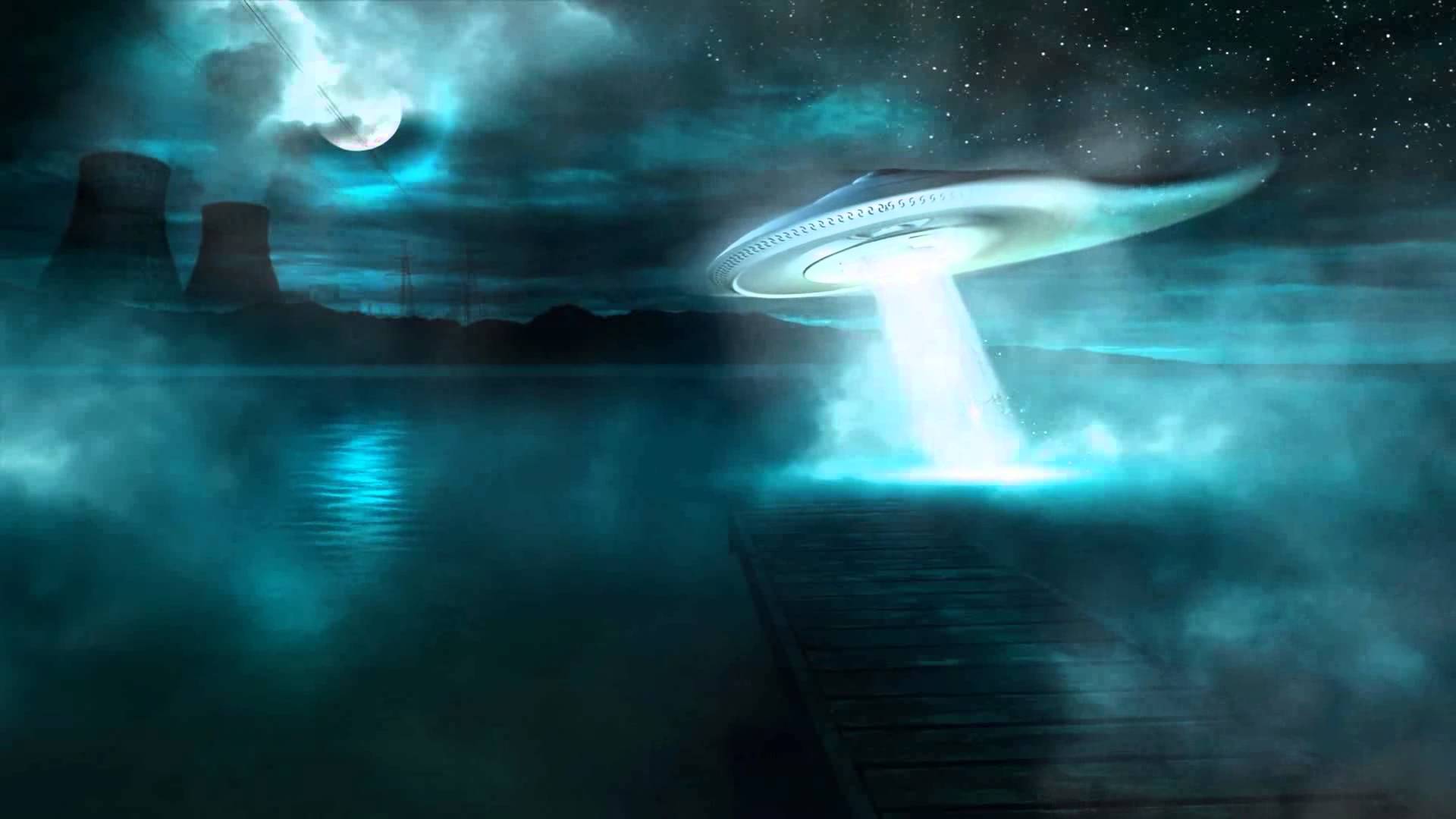 1920x1080 UFO Alien Animated Wallpaper