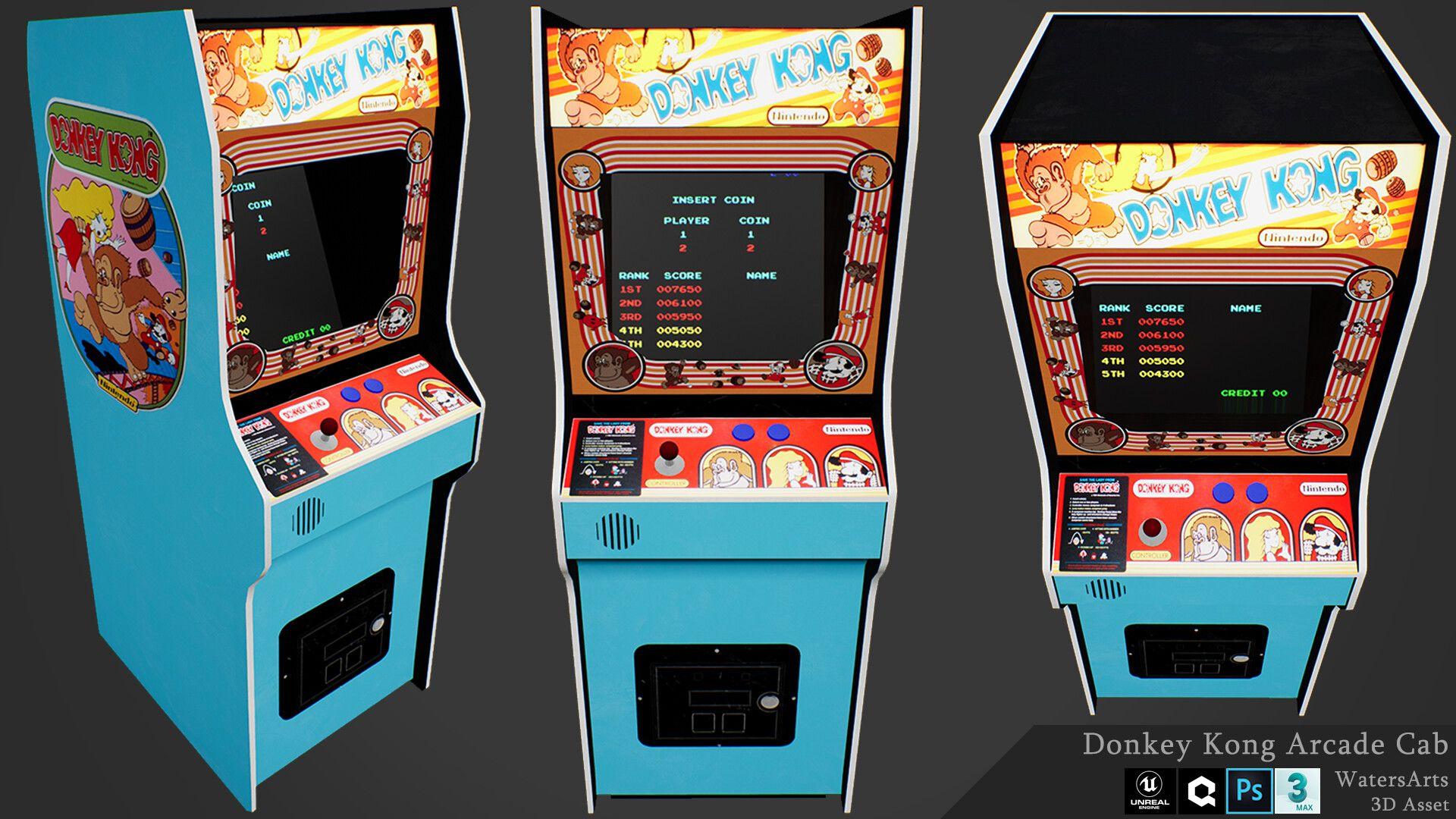 1920x1080 Adam Waters Kong Arcade Cabinet