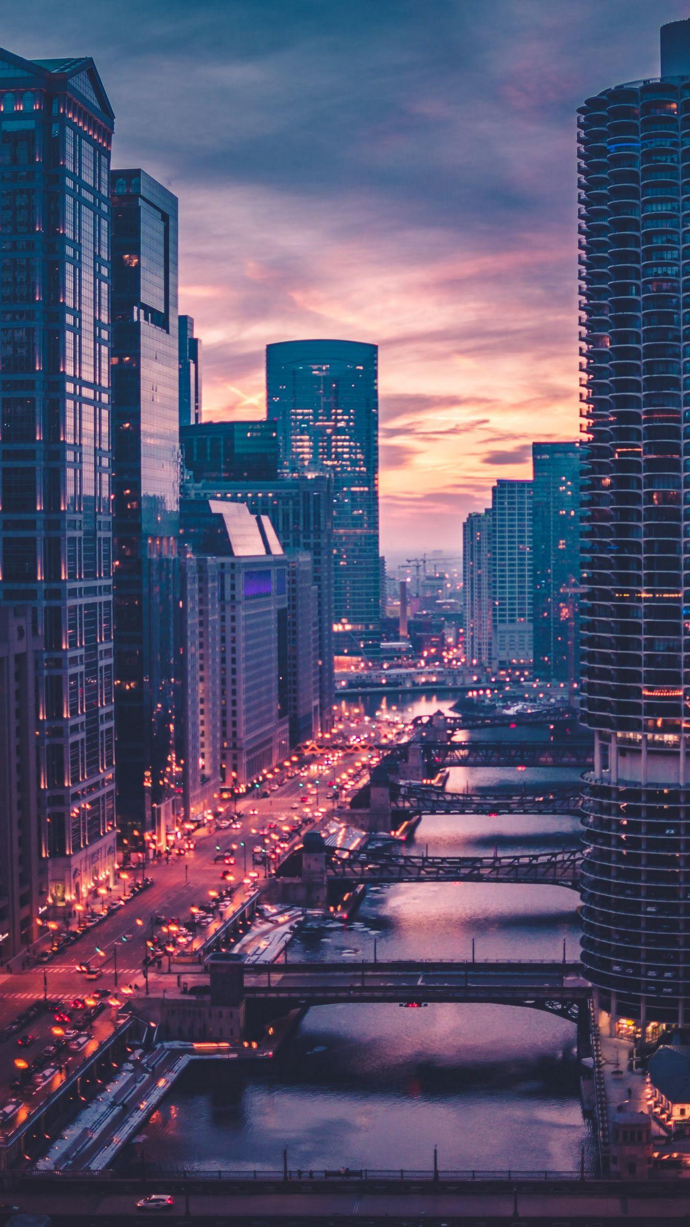 1350x2400 Chicago iPhone Wallpaper