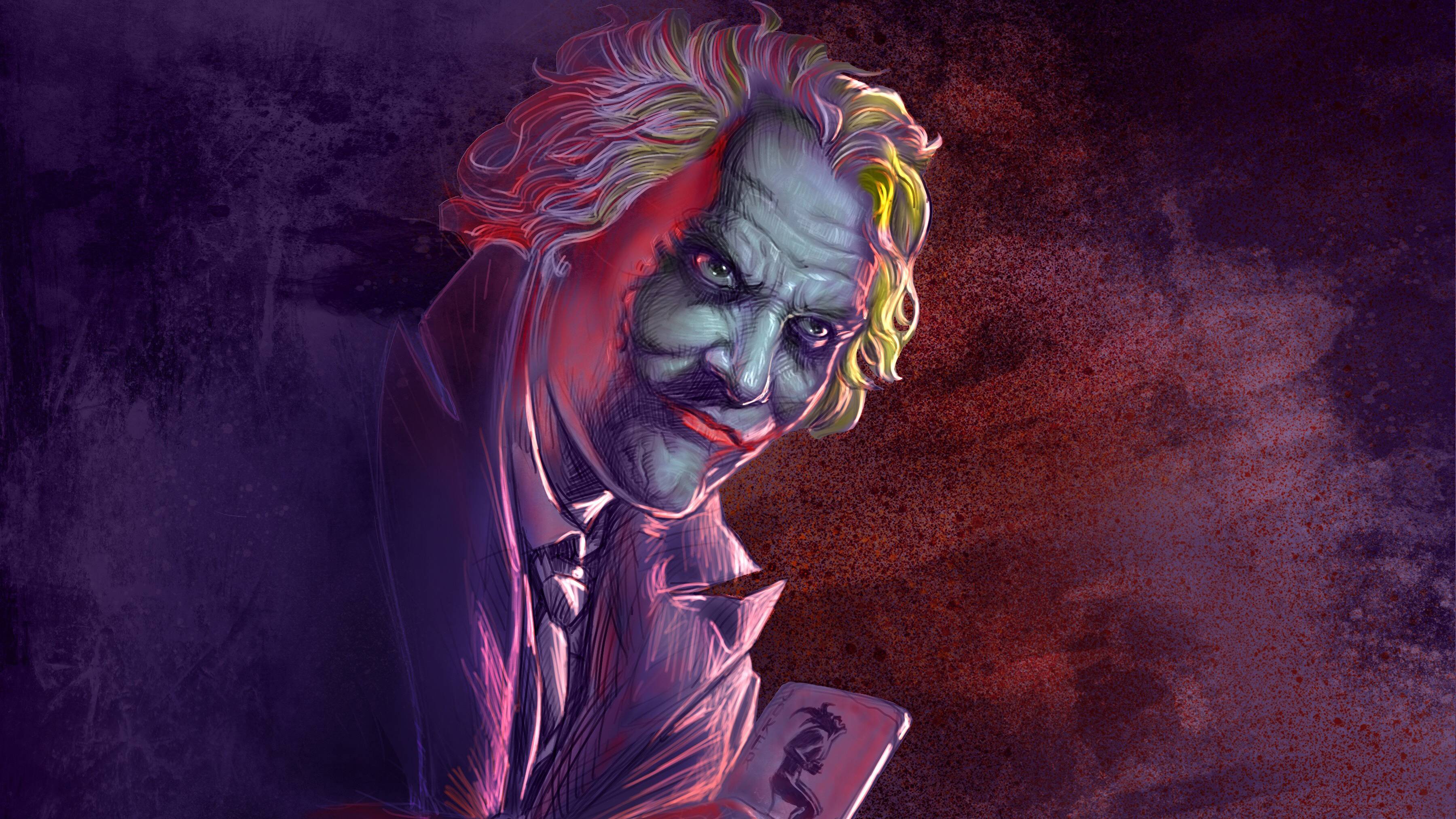 3600x2025 Joker Cool Illustration Wallpaper, HD Superheroes 4K Wallpaper, Image, Photo and Background