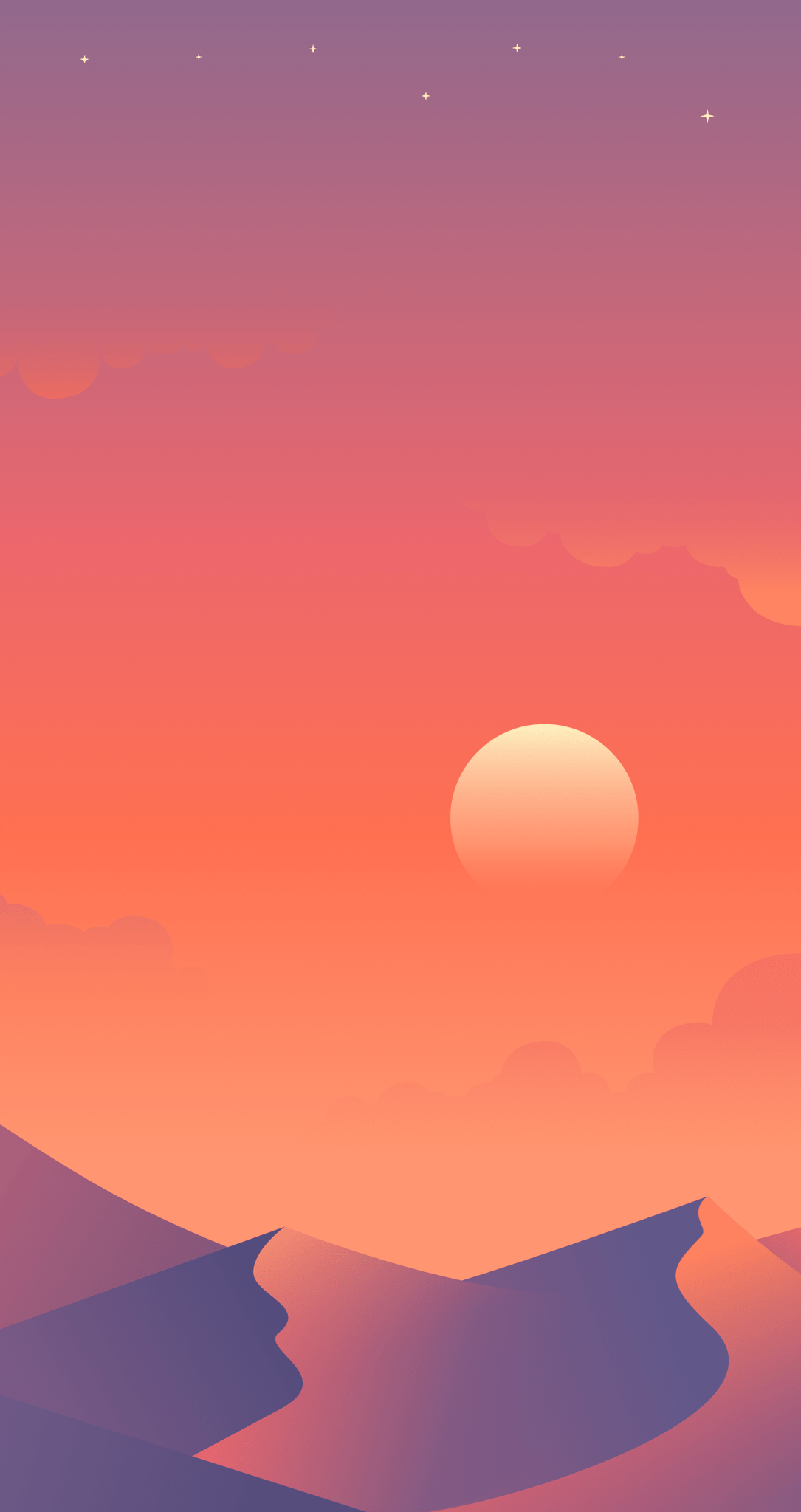 1085x2048 Desert Night Wallpaper Collection For Tech