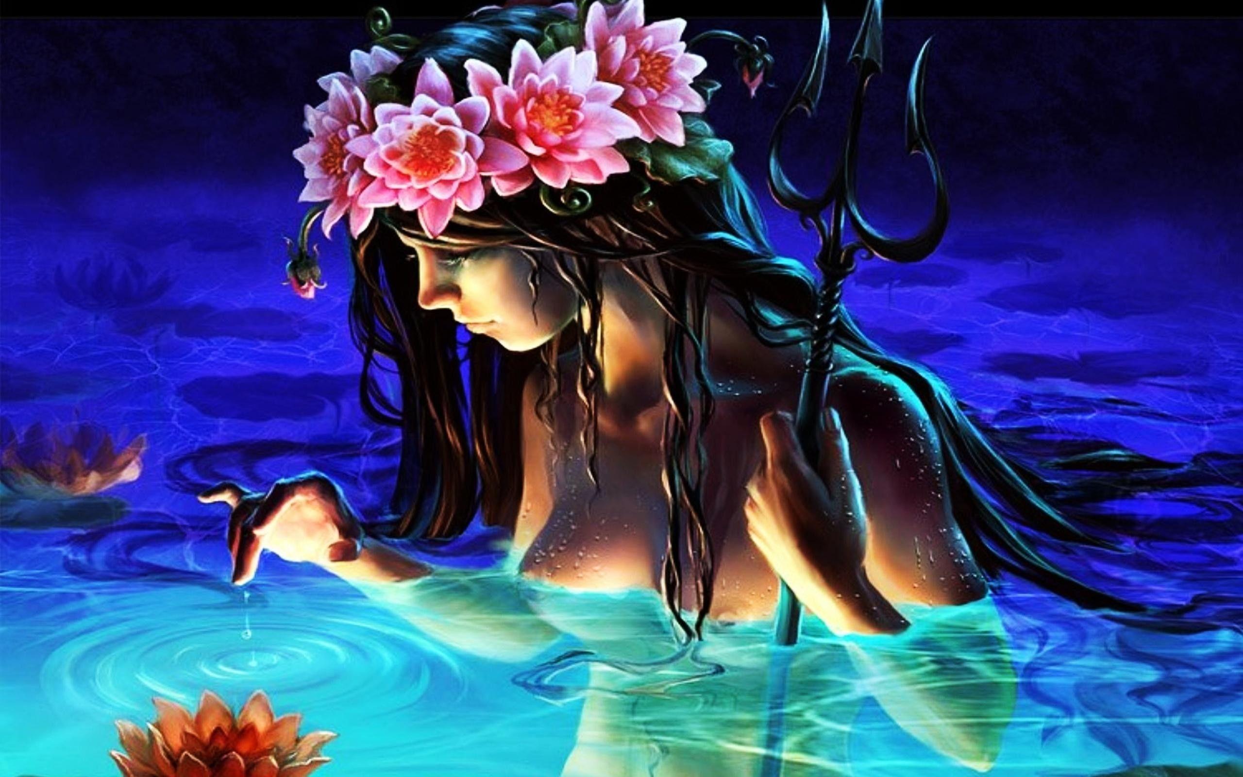 2560x1600 Very Cool Wallpaper Background Of Mermaids HD Wallpaper