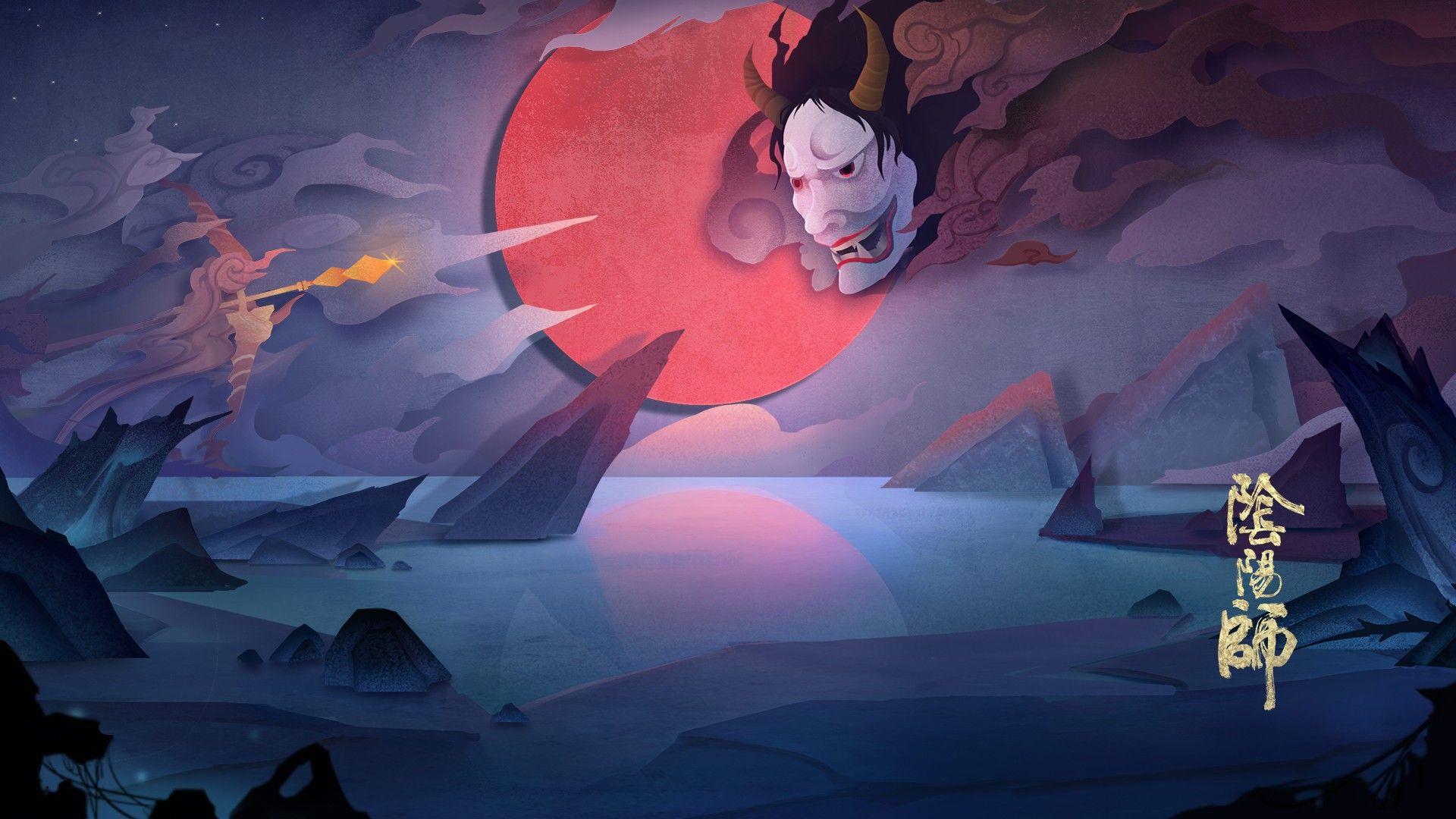1920x1080 Artwork from the game Onmyoji. Wallpaper, HD wallpaper, Minecraft wallpaper