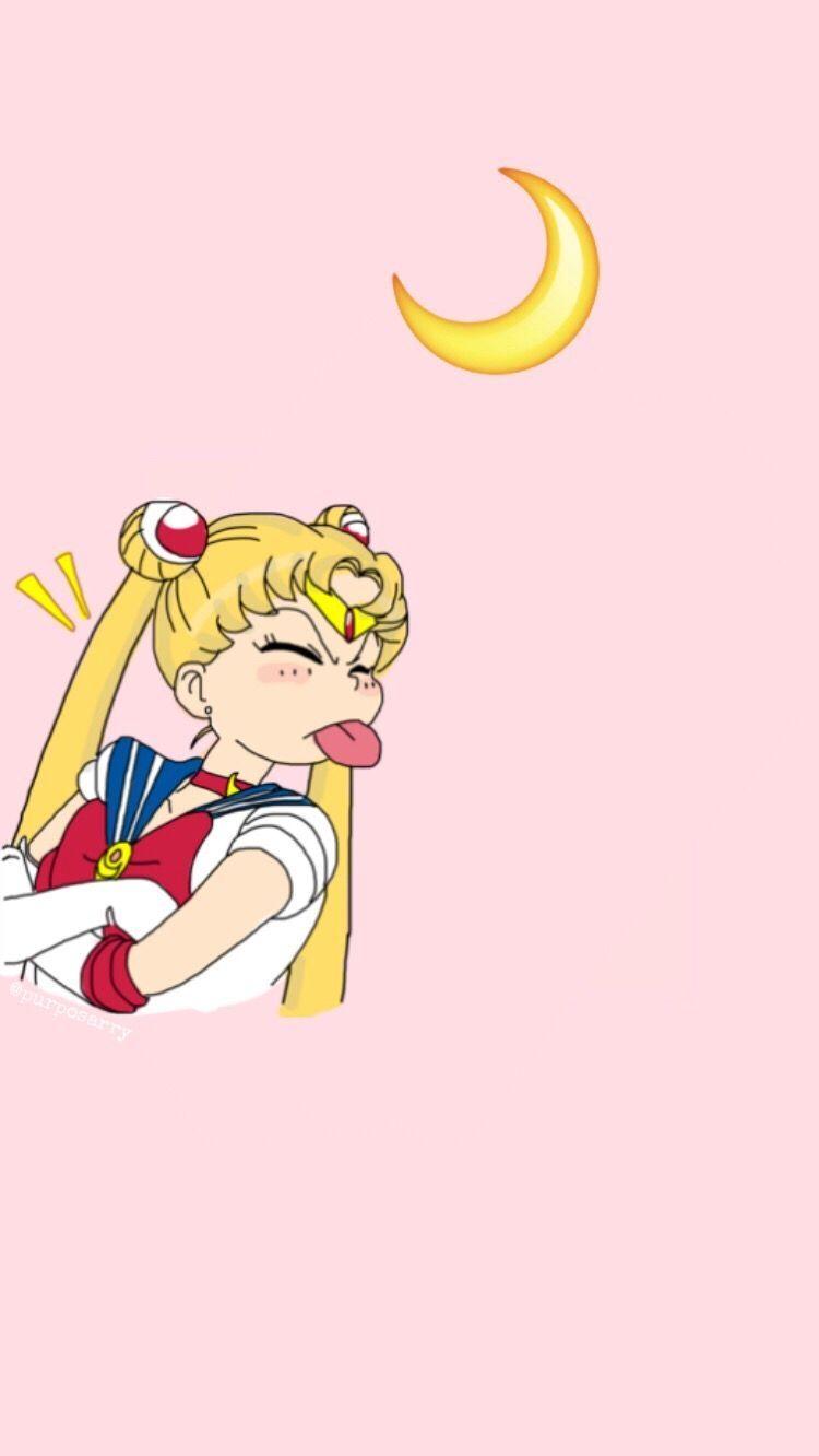 750x1332 iPhone Aesthetic Lockscreen Sailor Moon Wallpaper. ipcwallpaper. Sailor moon wallpaper, Sailor moon aesthetic, Sailor moon background