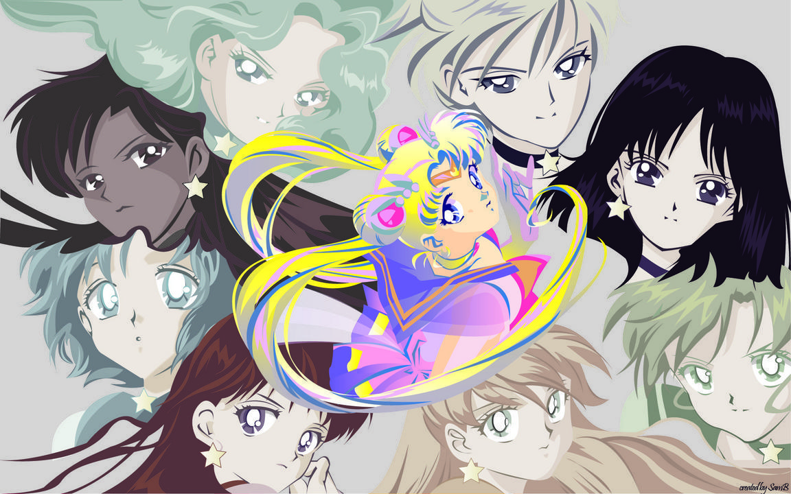 1152x720 High Resolution Sailor Moon Cats Wallpaper Download Free
