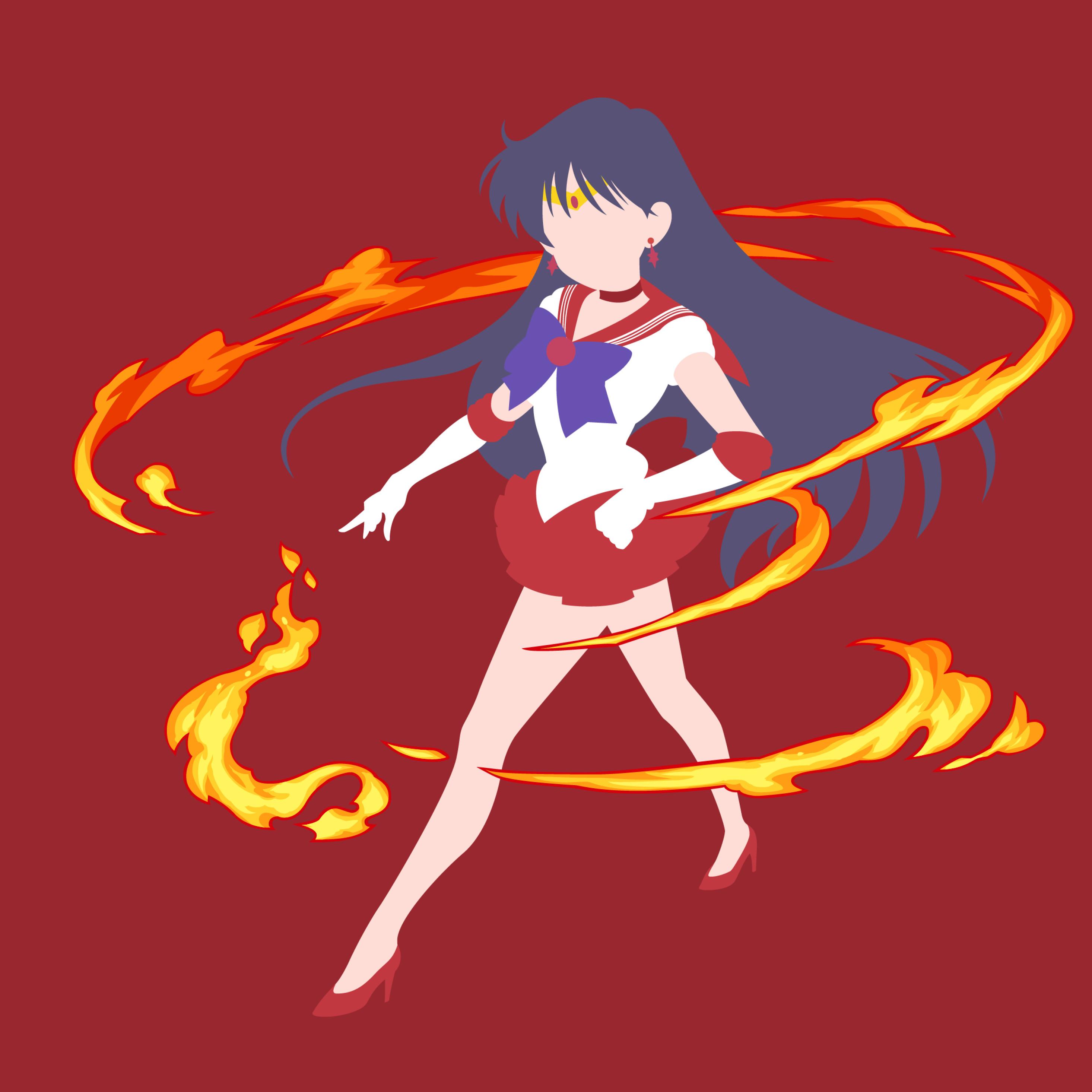 2932x2932 Sailor Moon Minimal iPad Pro Retina Display Wallpaper, HD Minimalist 4K Wallpaper, Image, Photo and Background