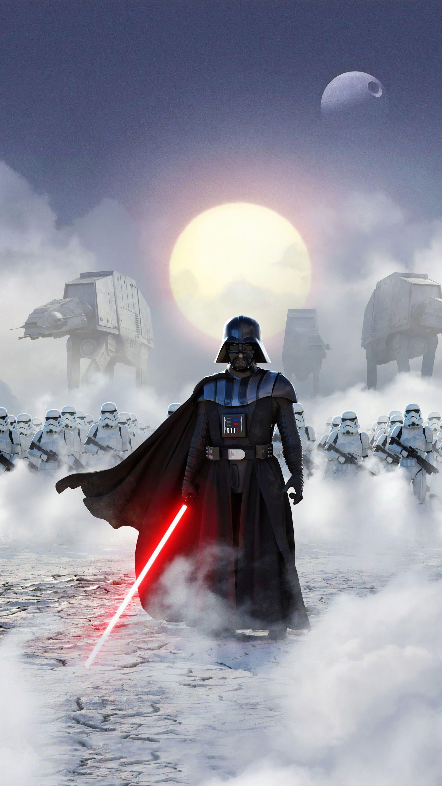 1440x2560 Download HD Movie Wallpaper. #poster #wallpaper #hd #iphone #desktop #popular #marvel #DC #downlo. Star wars wallpaper, Star wars background, Star wars painting