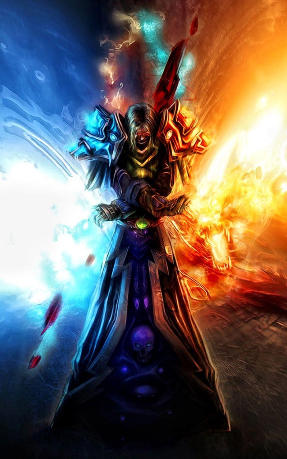 1000x1600 Mage Skulls Dragons Mobile Wallpaper