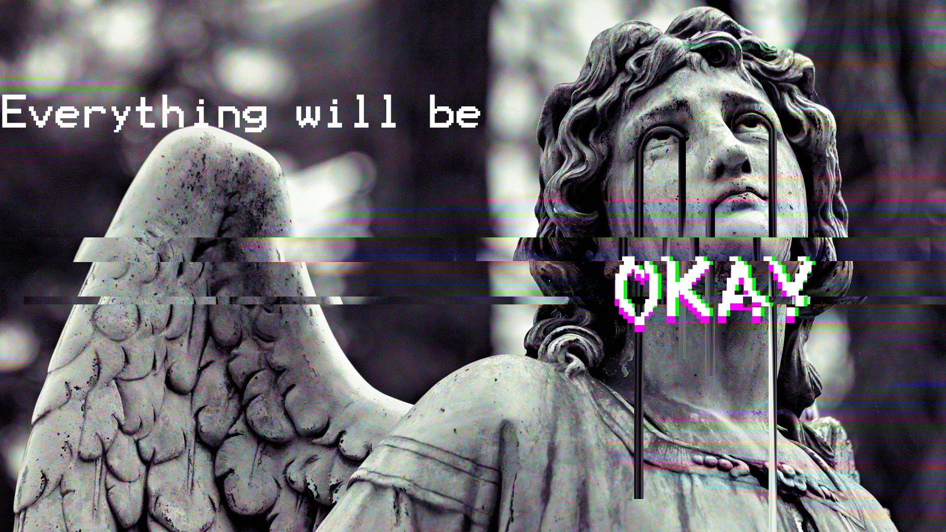 1920x1080 glitch art, Statue, Vaporwave, Greek mythology Wallpaper HD / Desktop and Mobile Background