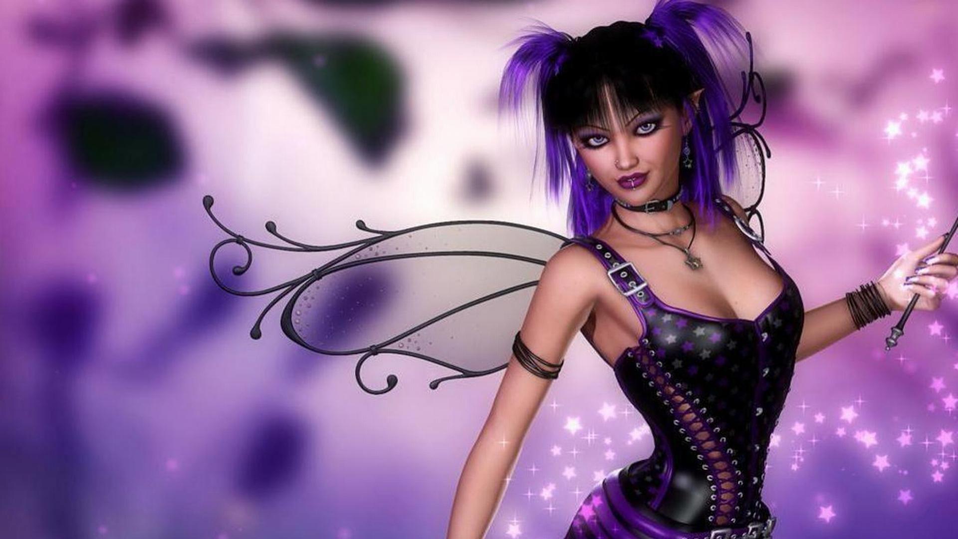 1920x1080 Dark Fairy Wallpaper Background
