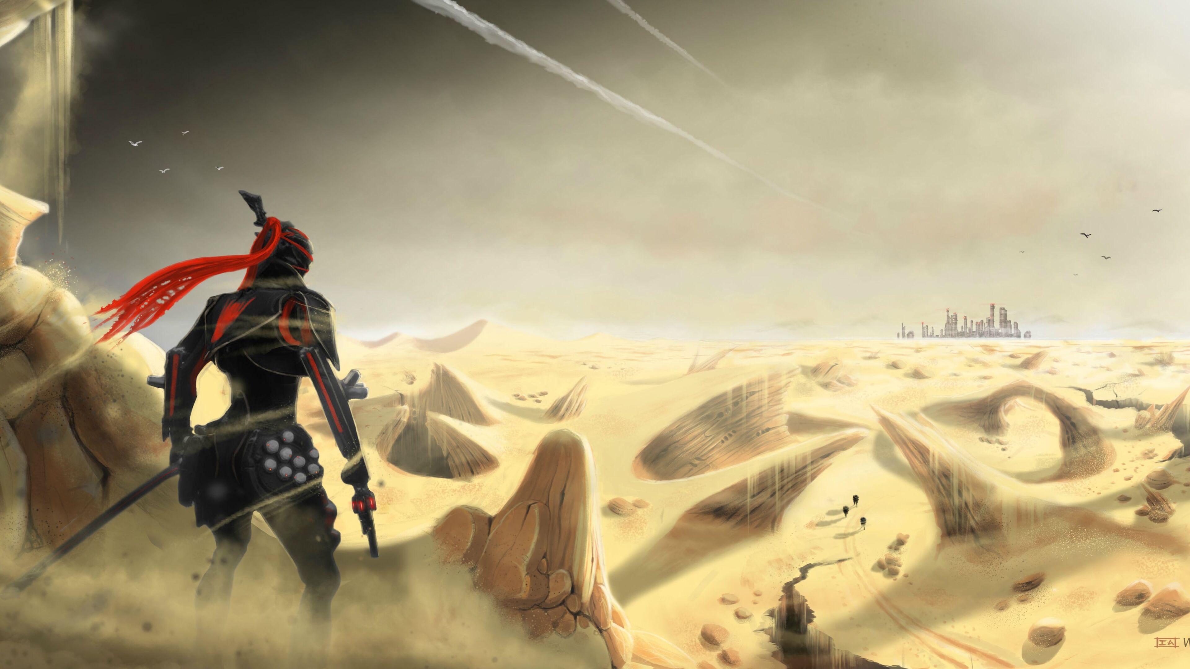 3840x2160 Warframe Mesa In Desert 4k HD 4k Wallpaper, Image, Background, Photo and Picture