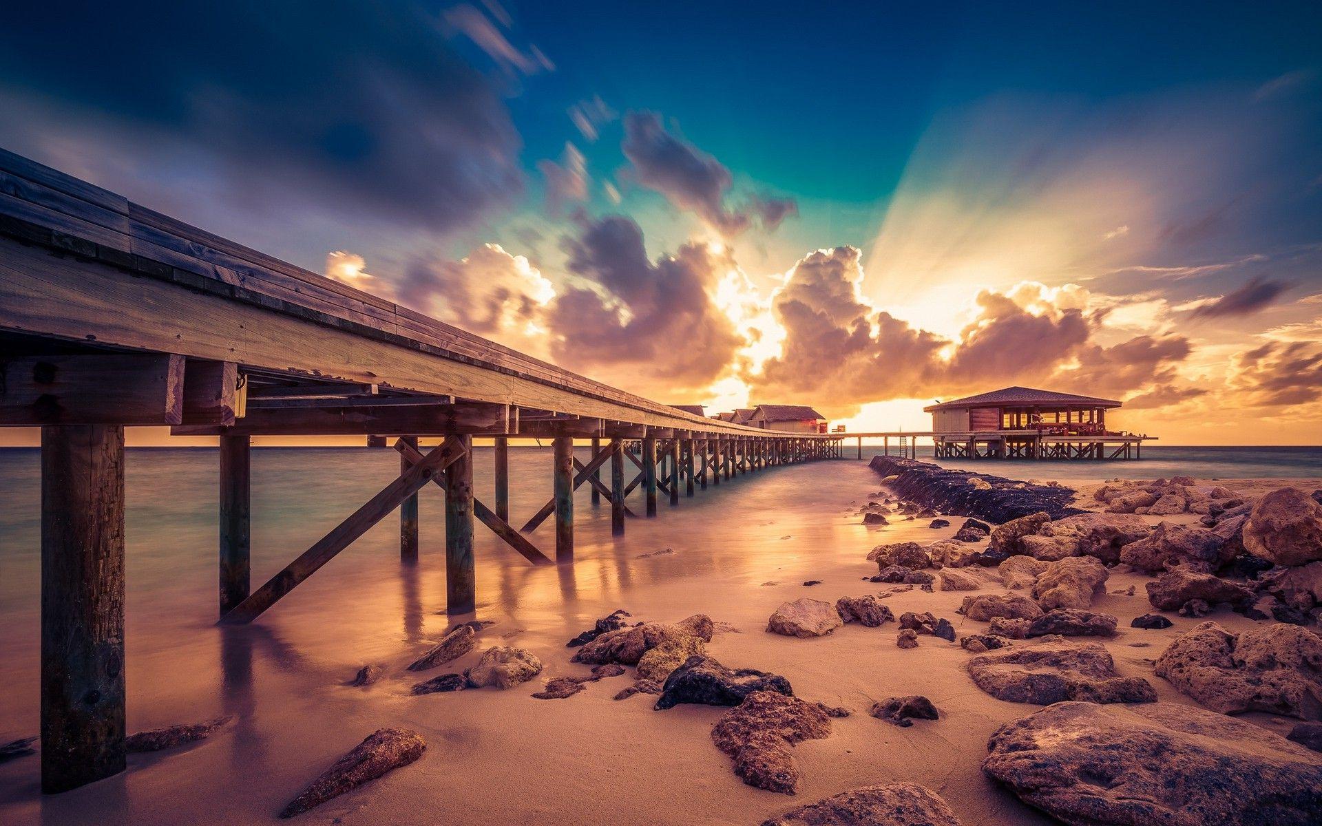 1920x1200 Sunset Background HD Maldives