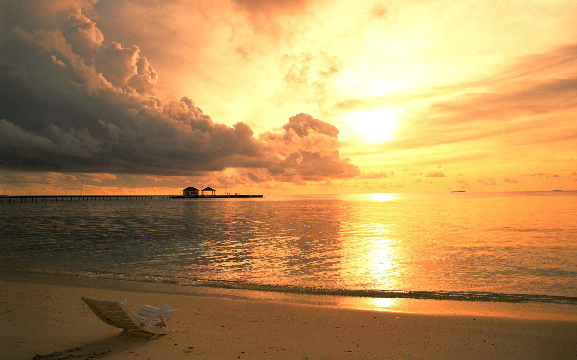 1920x1200 Maldivian Sunset