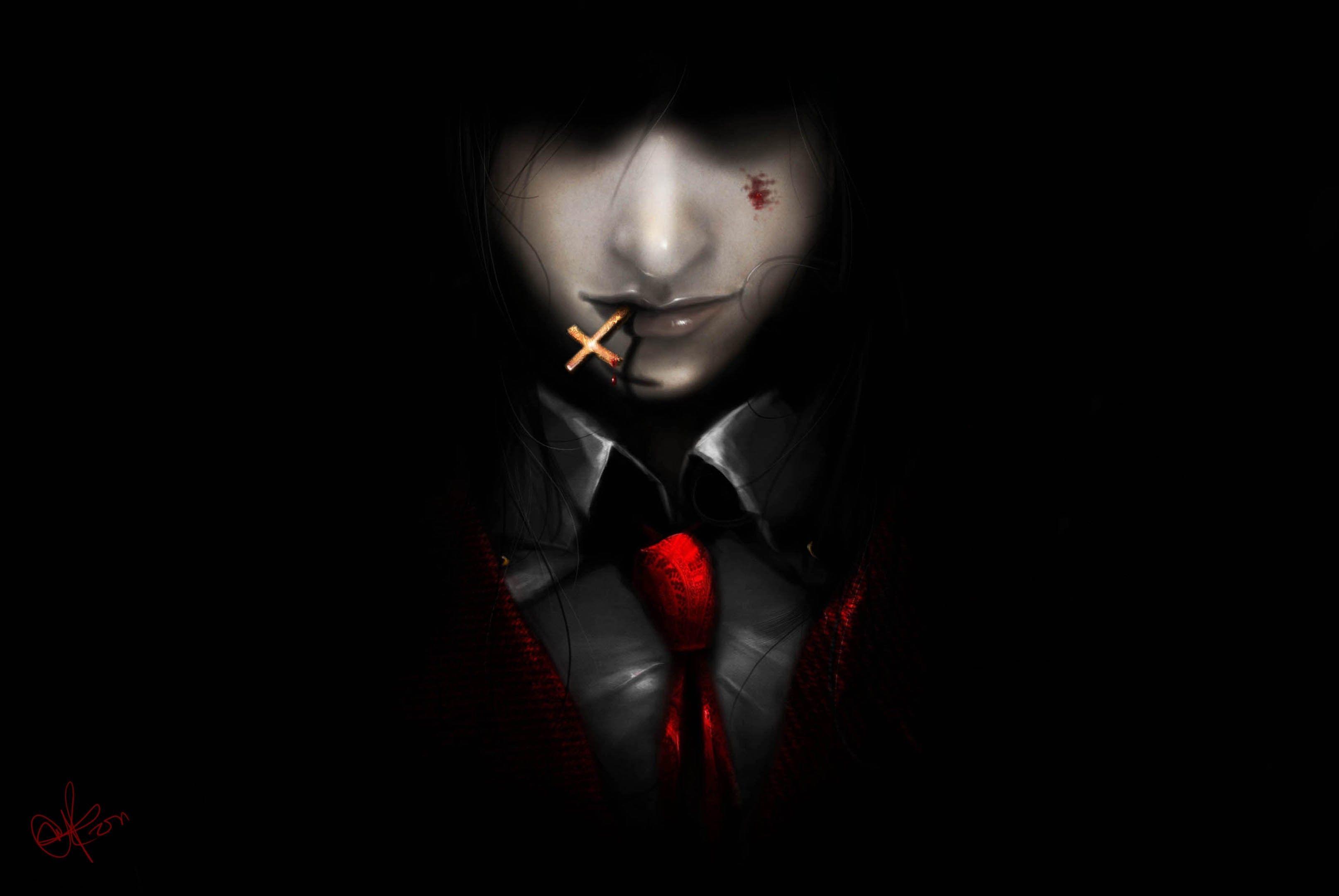 3225x2160 Free download Art Hellsing Alucard demon vampire man cross dark [3225x2160] for your Desktop, Mobile & Tablet. Explore Vampires Wallpaper. Vampires Wallpaper