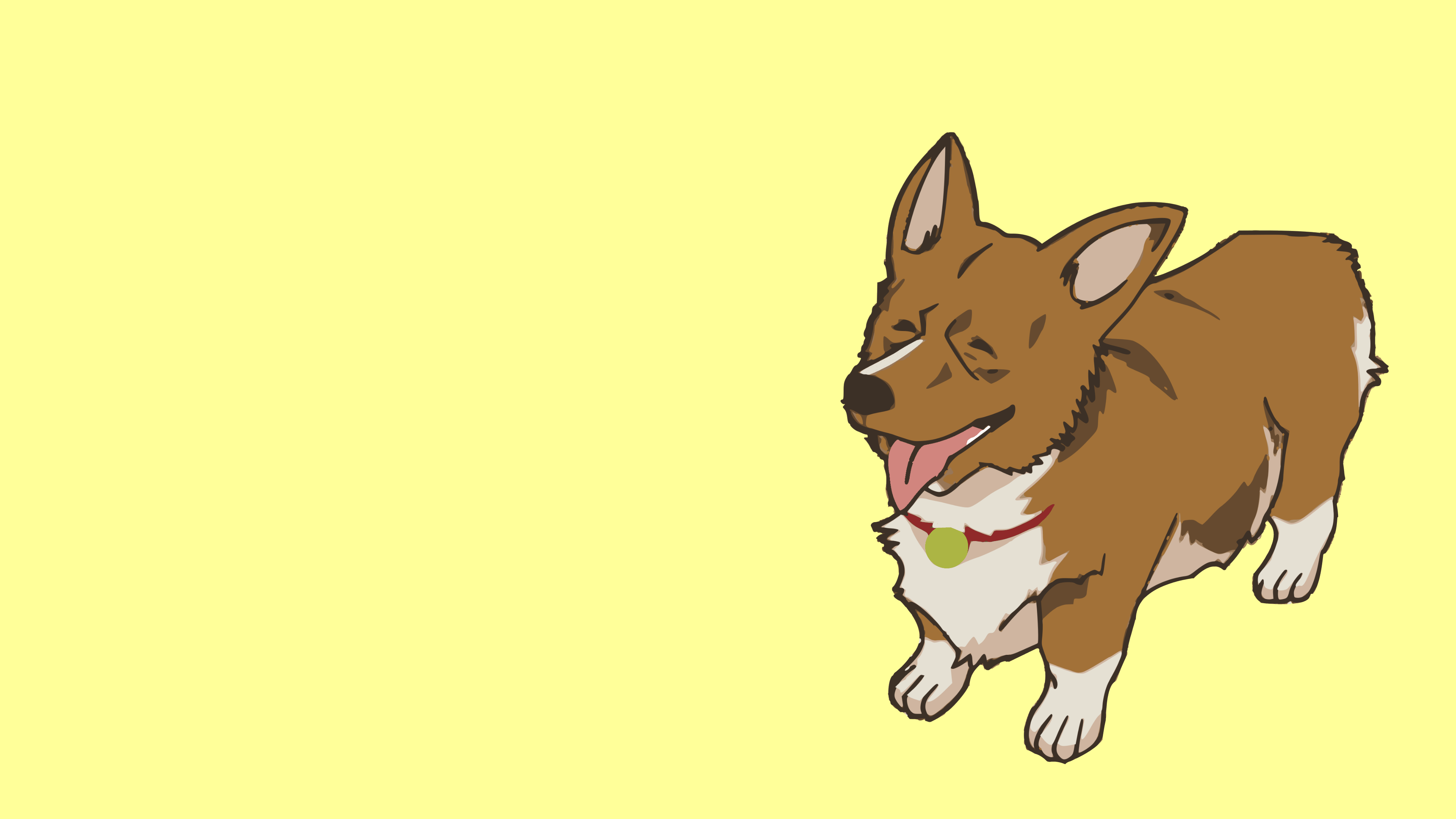 3840x2160 I made a corgi Wallpaper [4k]