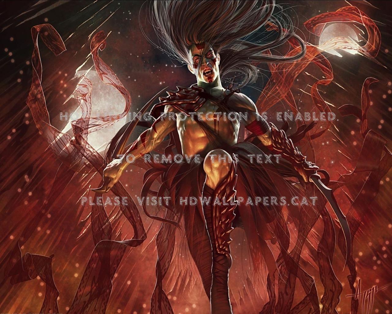 1280x1024 vampire warrior red male vampier swords