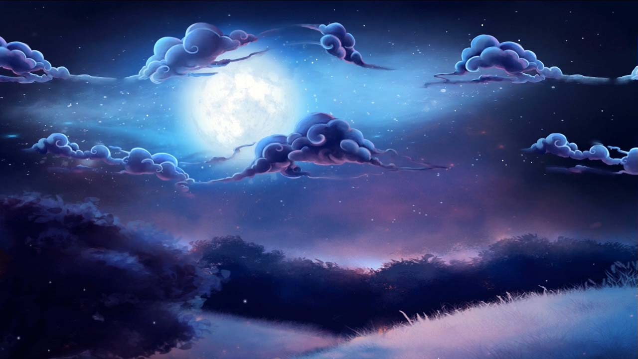 1280x720 Cloudy Night Sky Live Wallpaper Windows Wallpaper Windows 10 HD Wallpaper