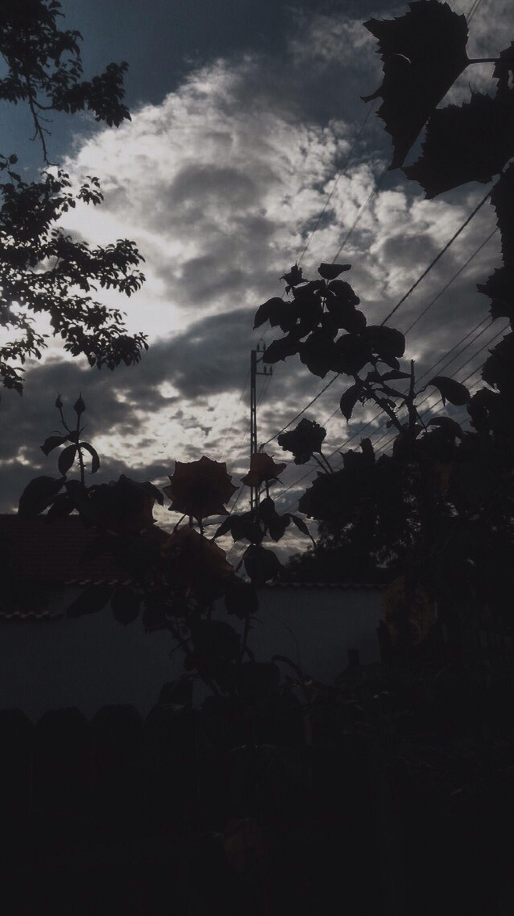 2048x3644 Black Aesthetic Landscape Wallpaper